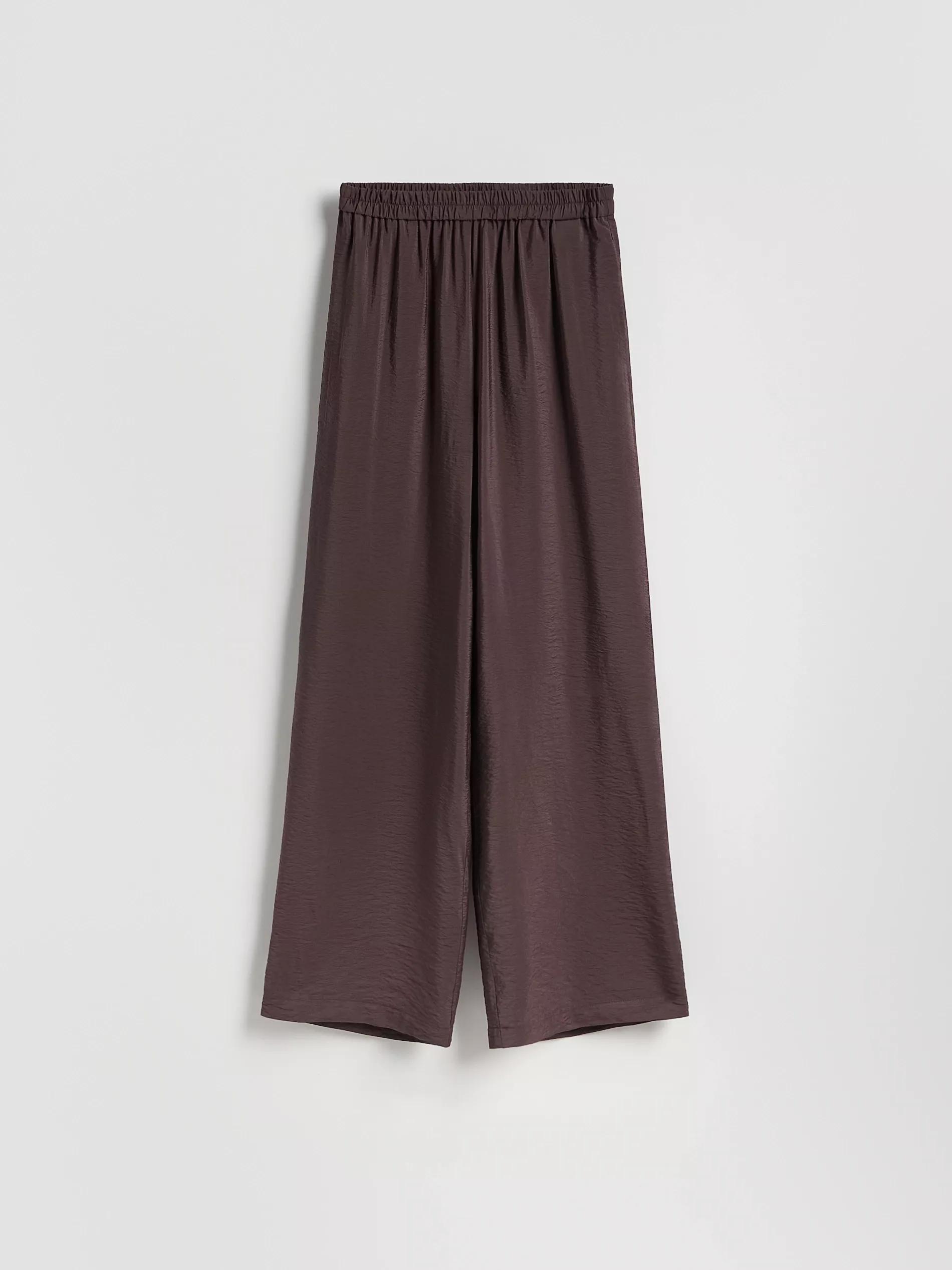 DARK BROWN Loose pants, Brown, medium