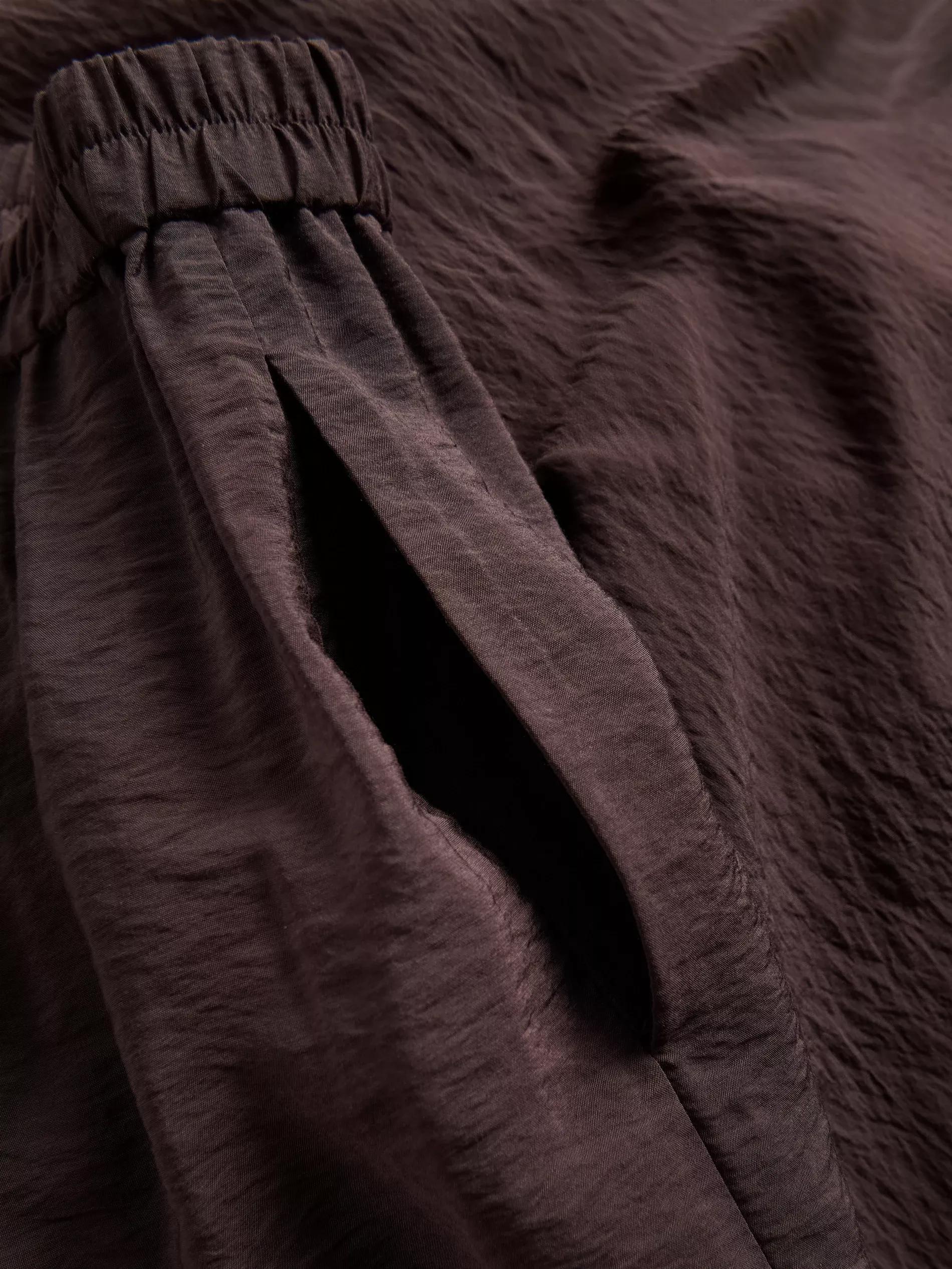 DARK BROWN Loose pants, , large image number 4