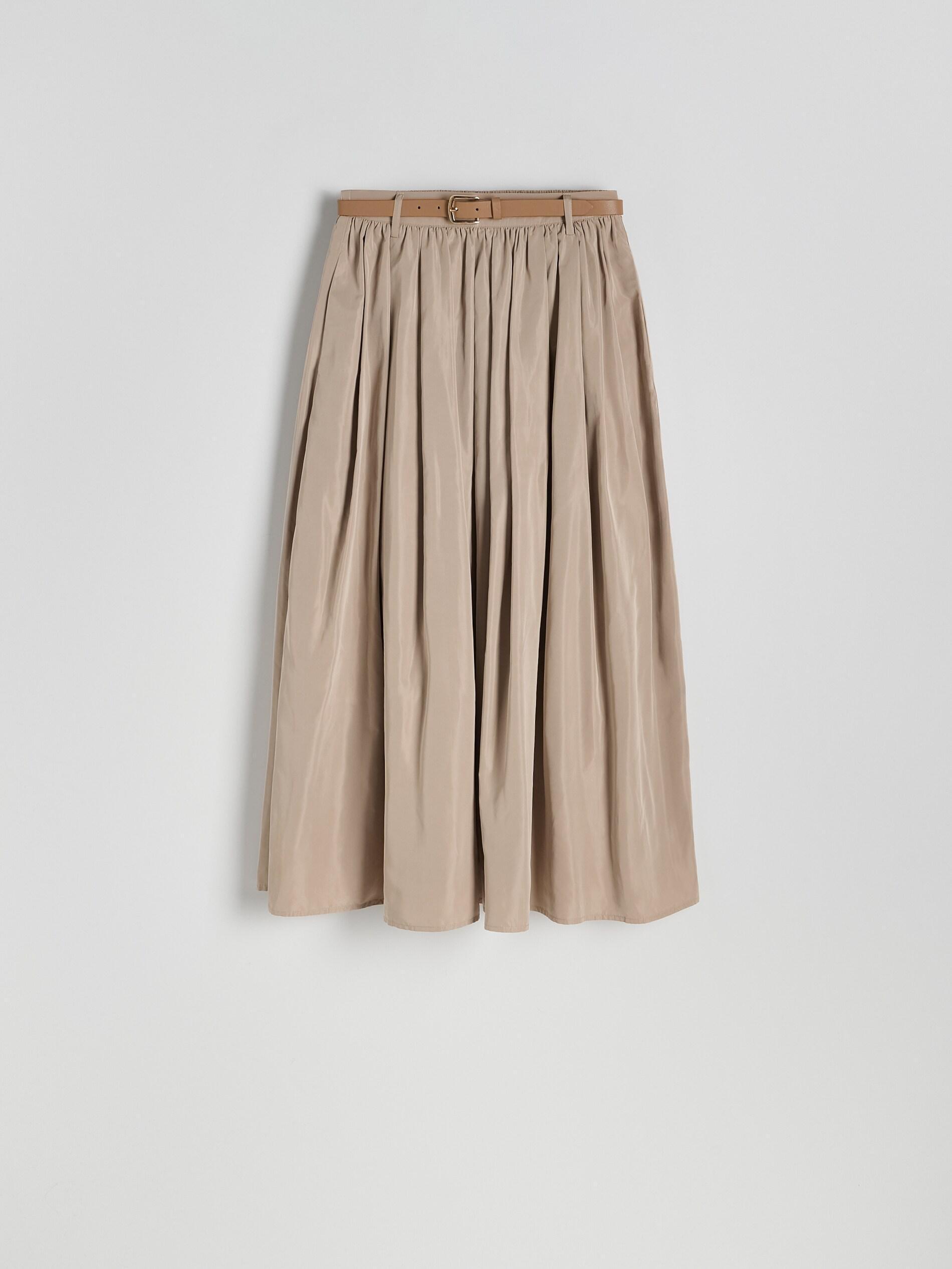 Beige Skirt With Belt, , large image number 5