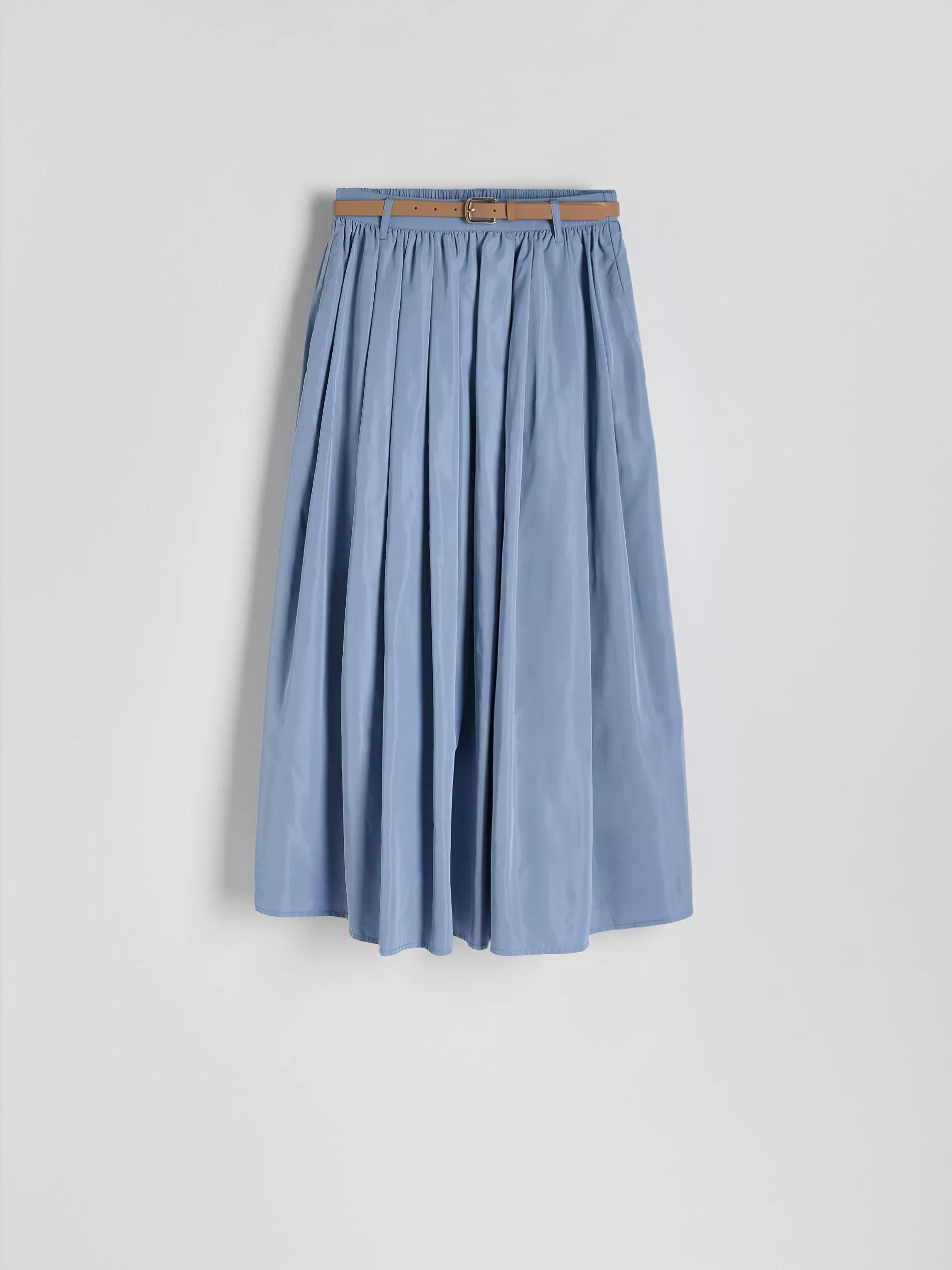 Blue Skirt With Belt, , large image number 4