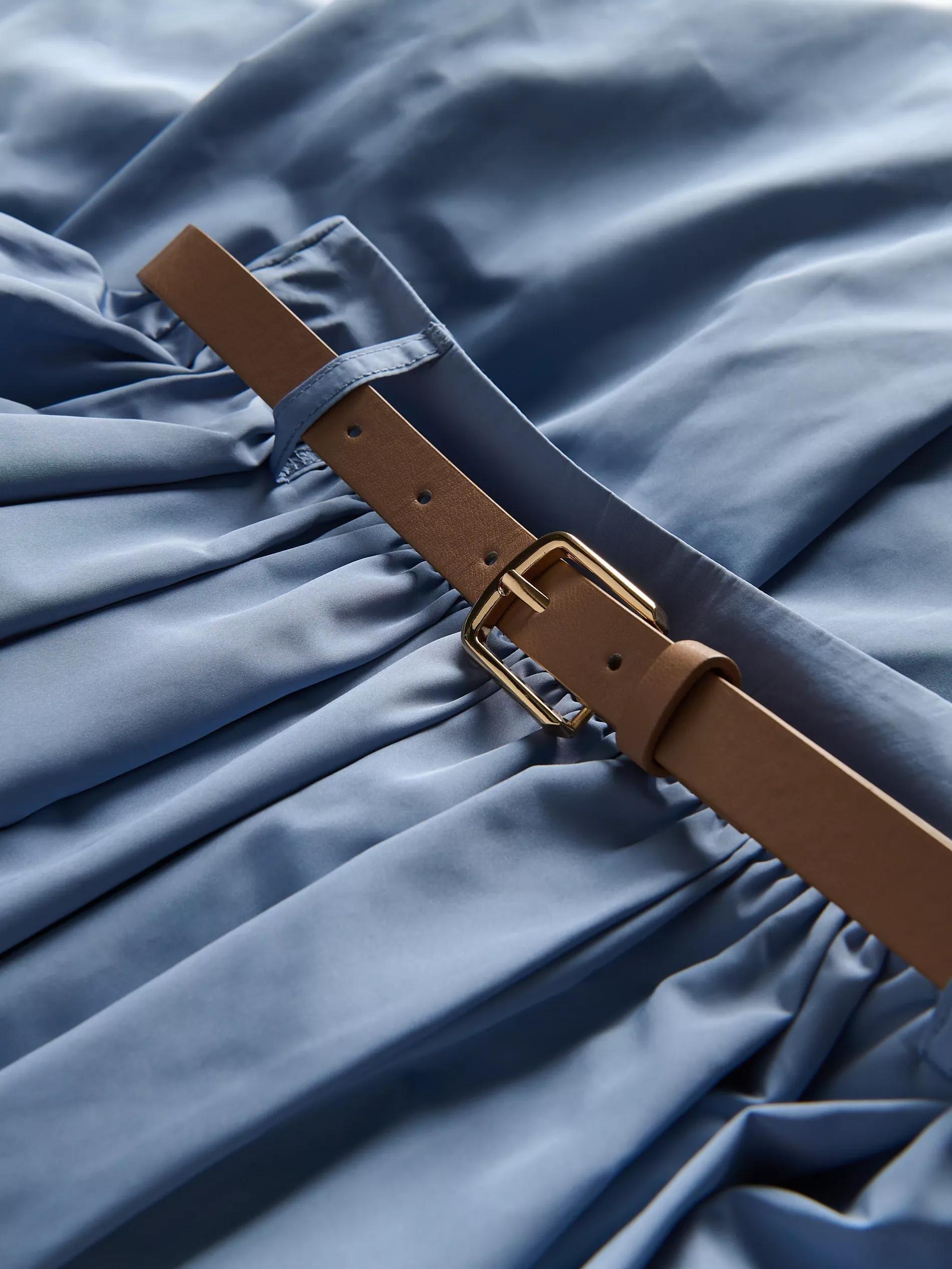 Blue Skirt With Belt, , large image number 5