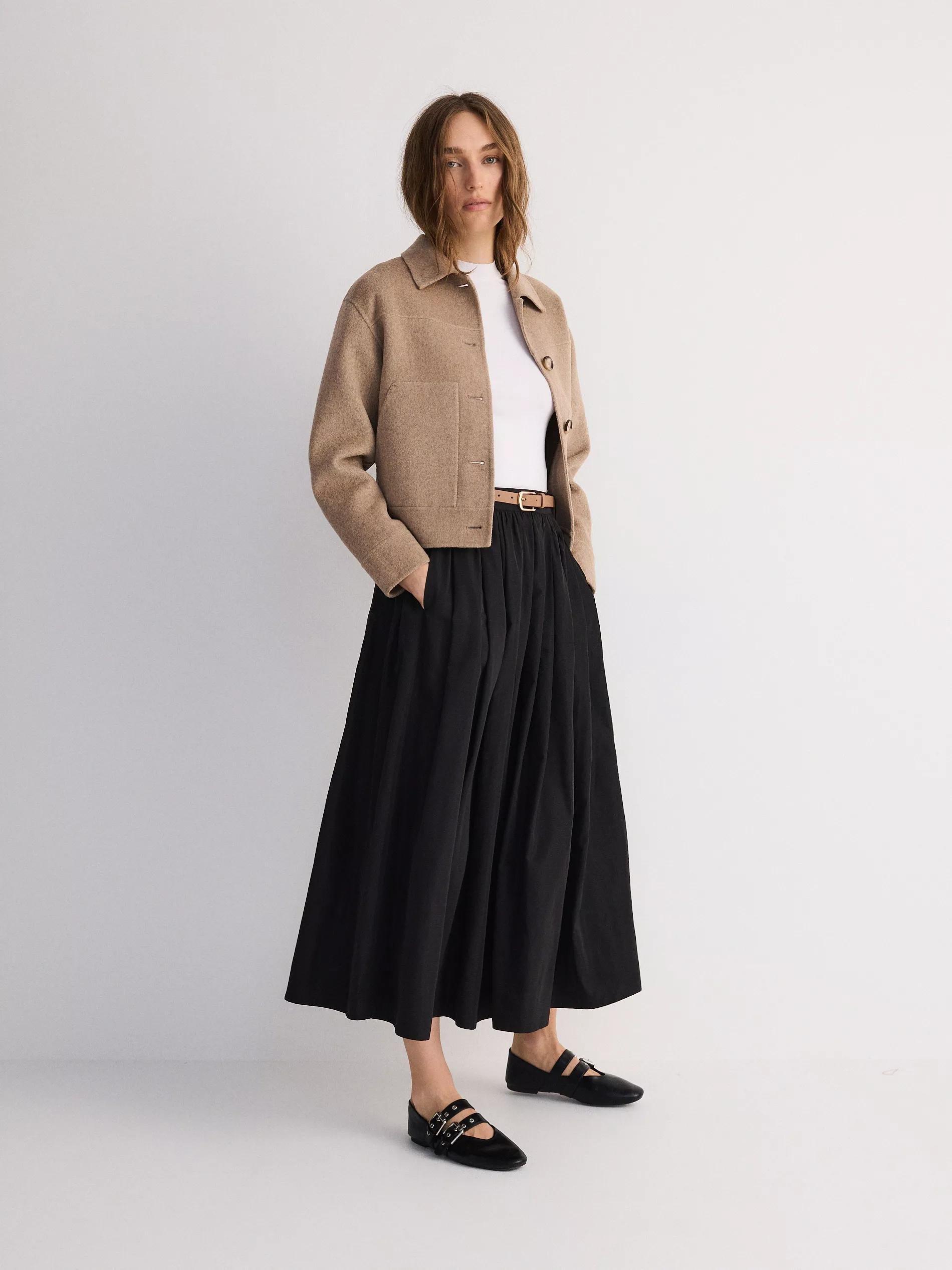 Black Skirt With Belt, , large image number 0