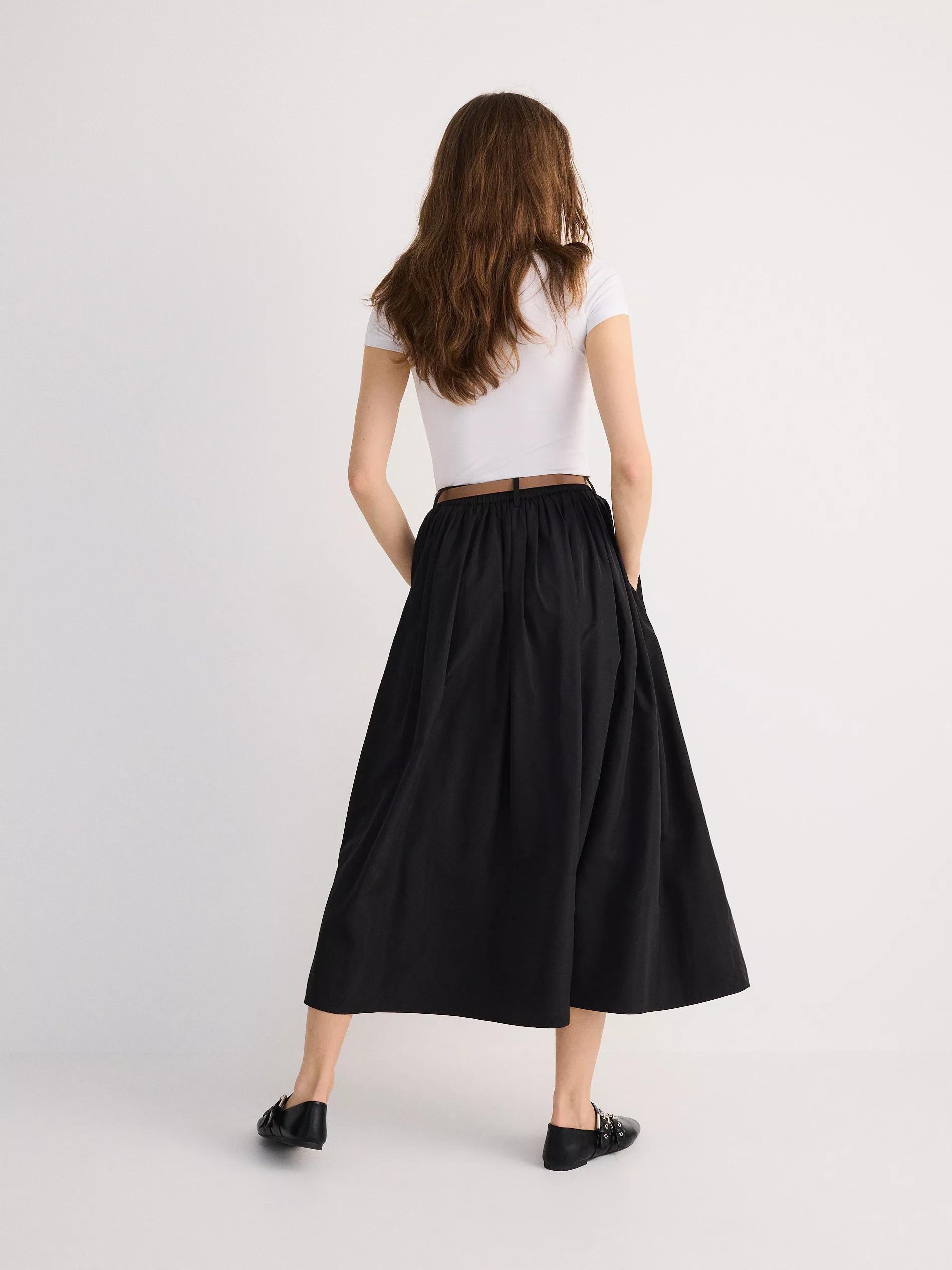 Black Skirt With Belt, , large image number 3