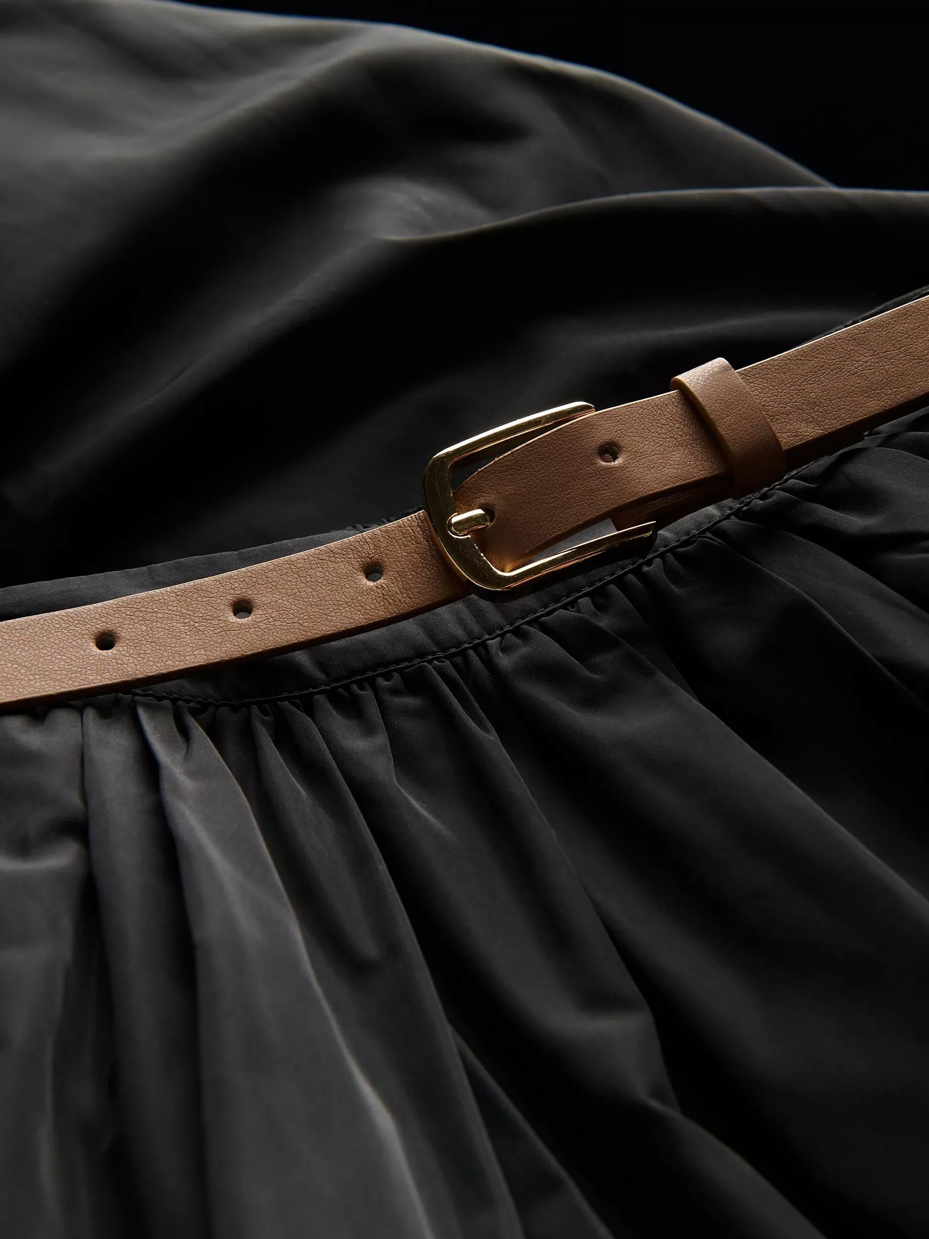 Black Skirt With Belt, , large image number 5