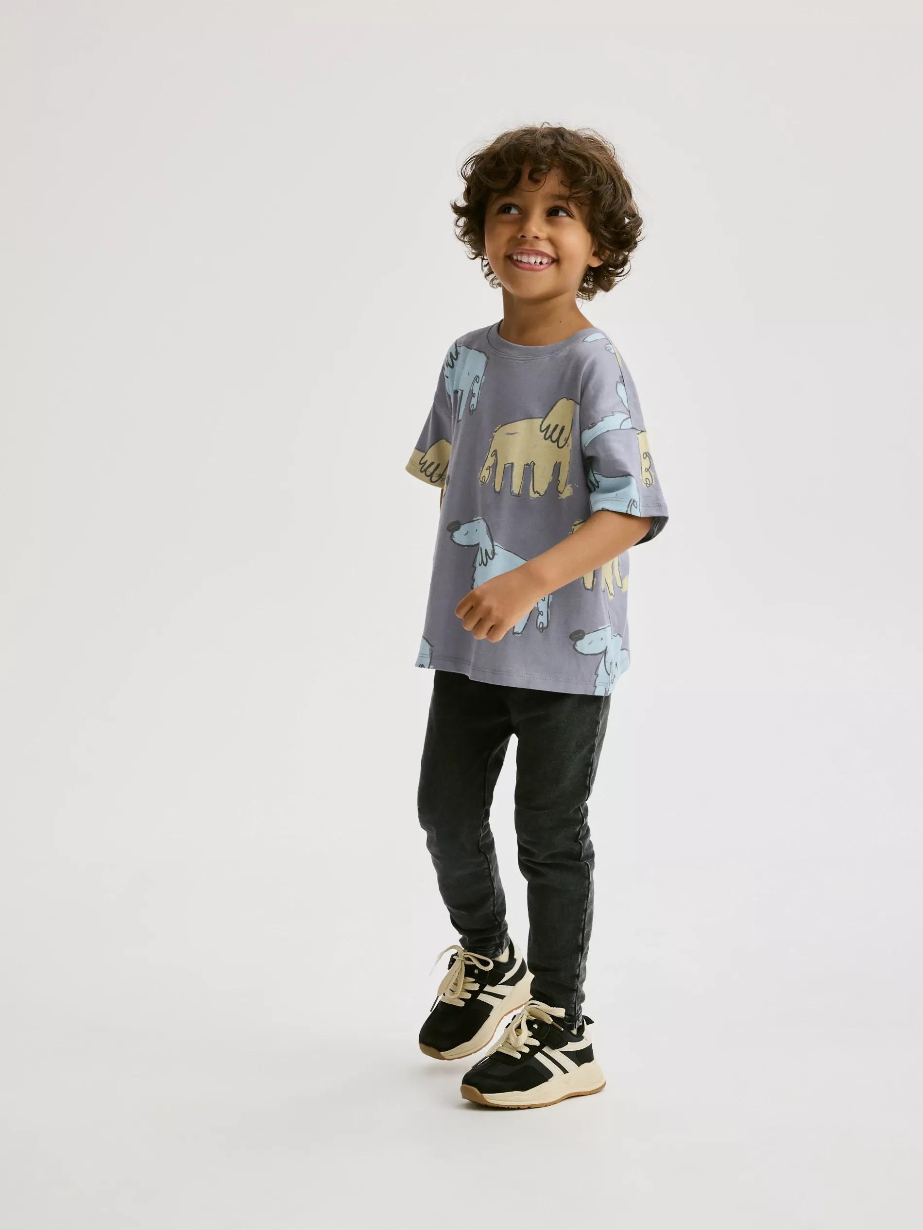 Grape Cotton T-Shirt With Slogan, , large image number 3