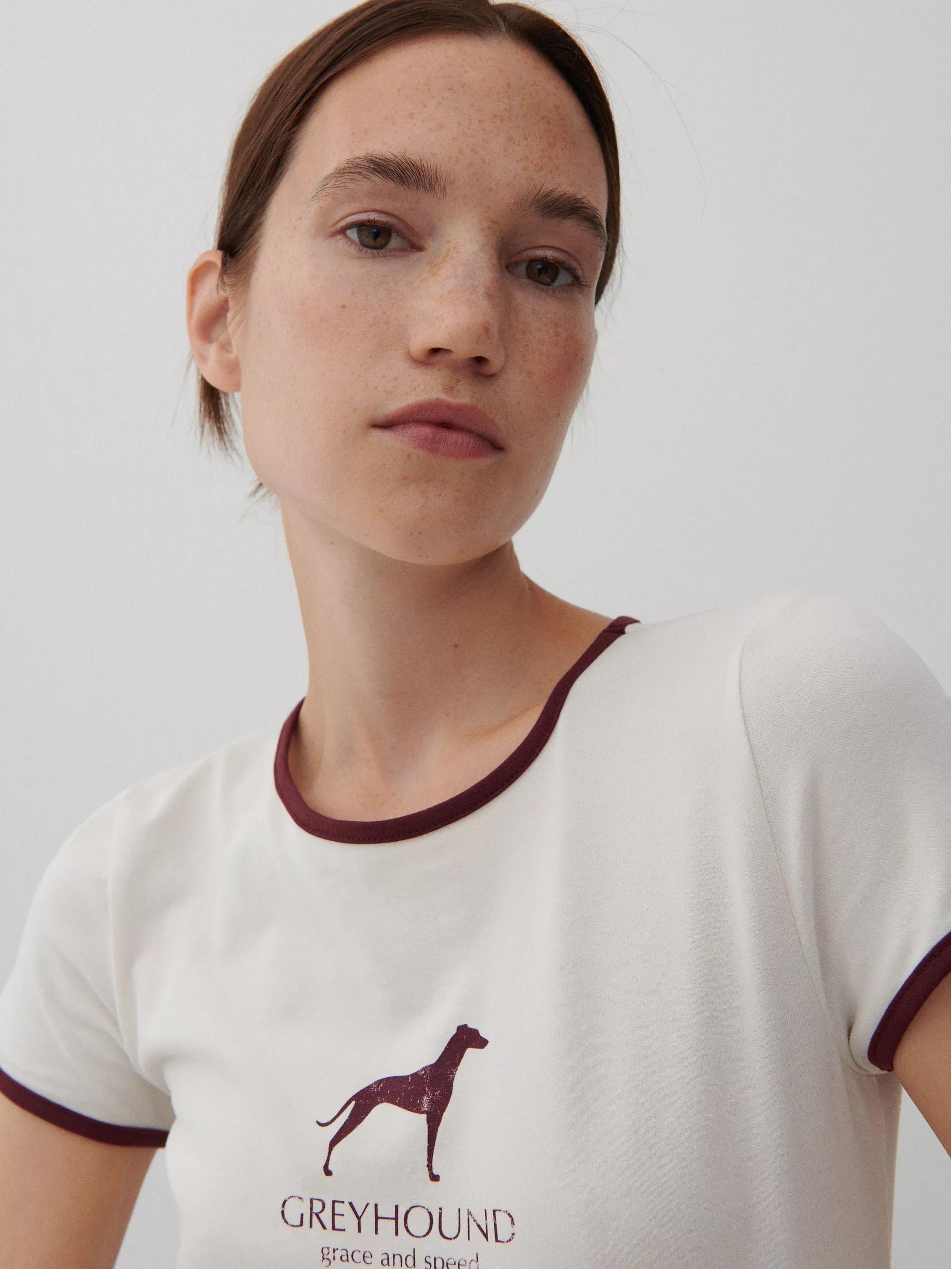 Cream Printed T-Shirt, Women, , large image number 0