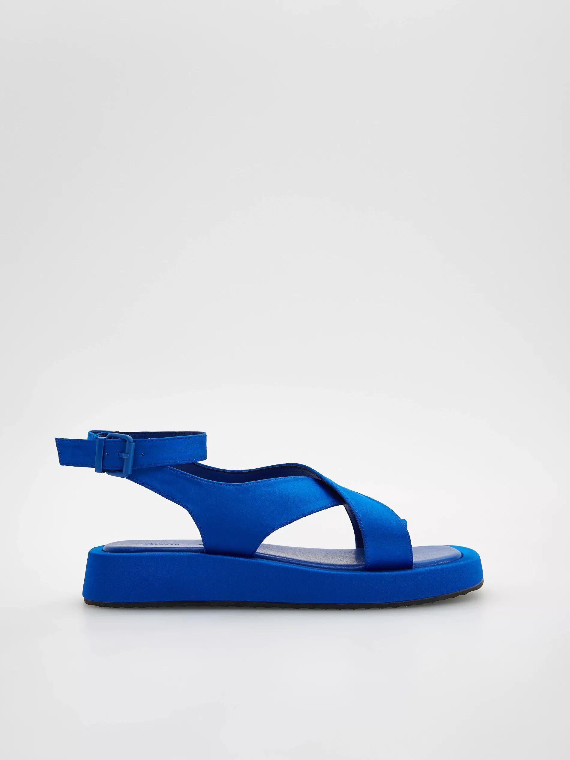 Reserved - Blue Flat Sole Sandals