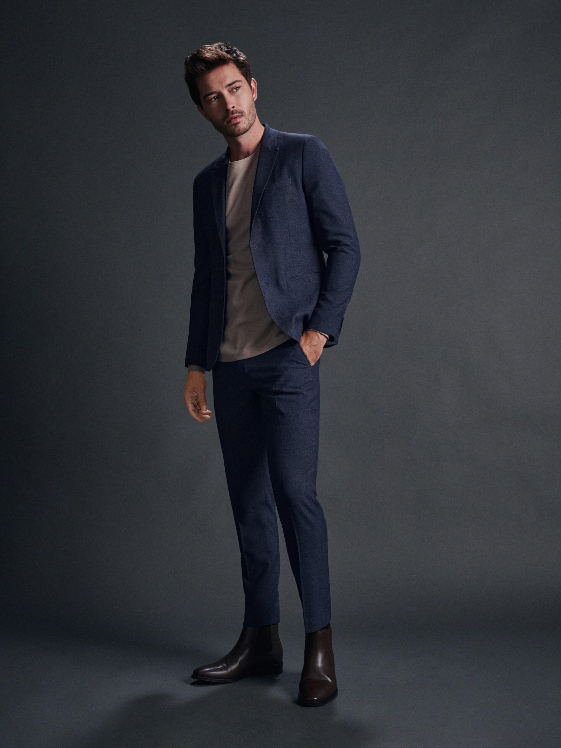 Reserved - Blue Slim Trousers