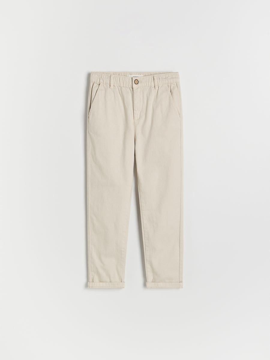 Beige Cotton Pants, , large image number 2