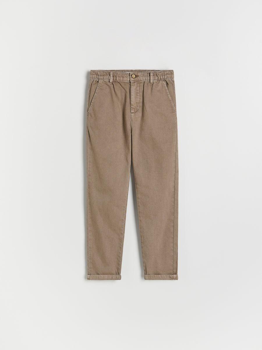 Brown Cotton Pants, Brown, medium