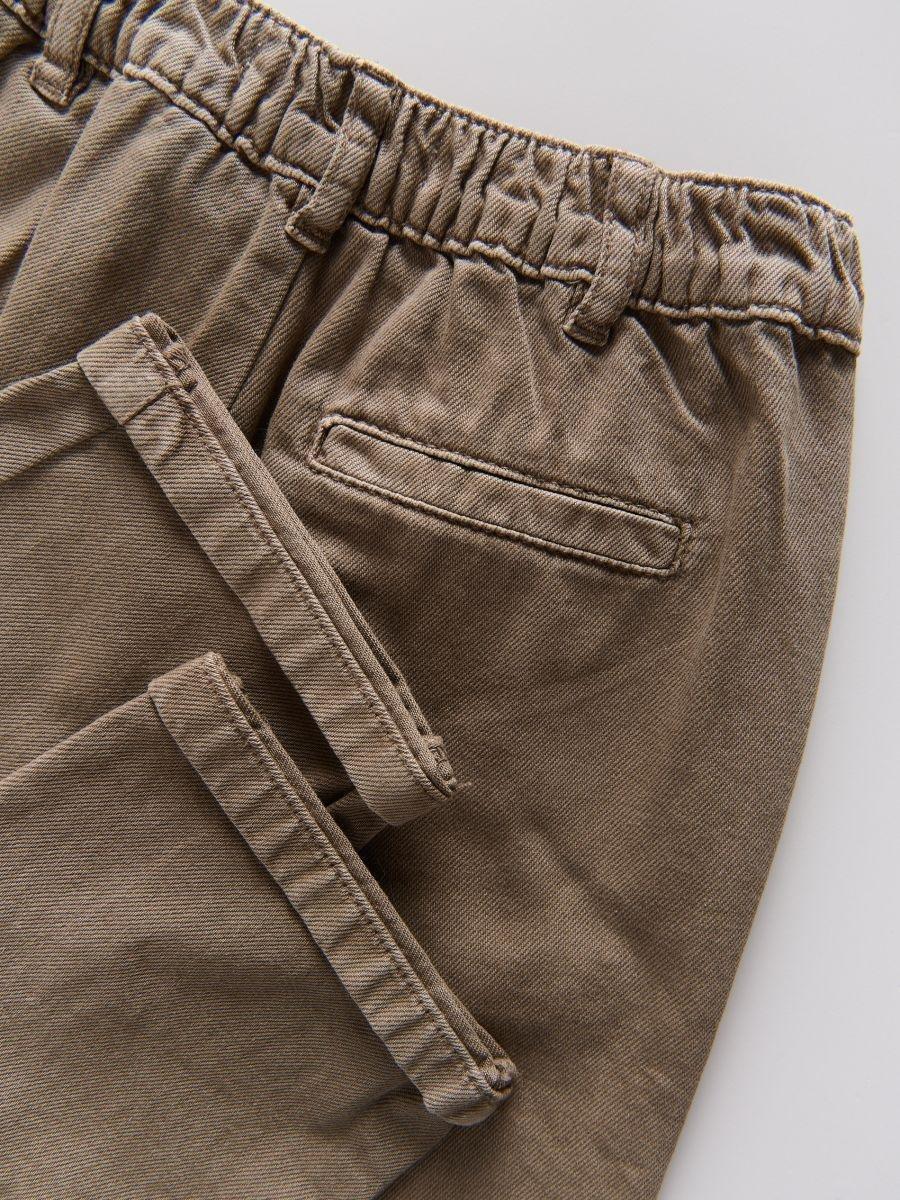 Brown Cotton Pants, Brown, medium