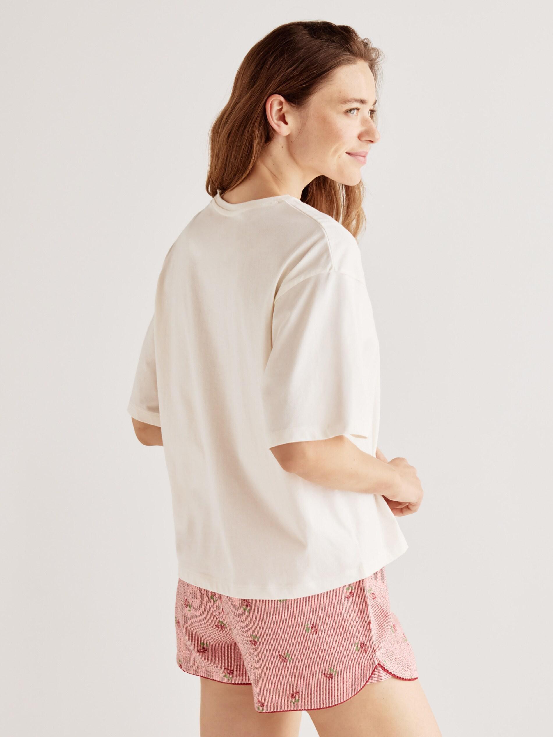 Red Two Piece Pyjama Set, Red, large image number 3