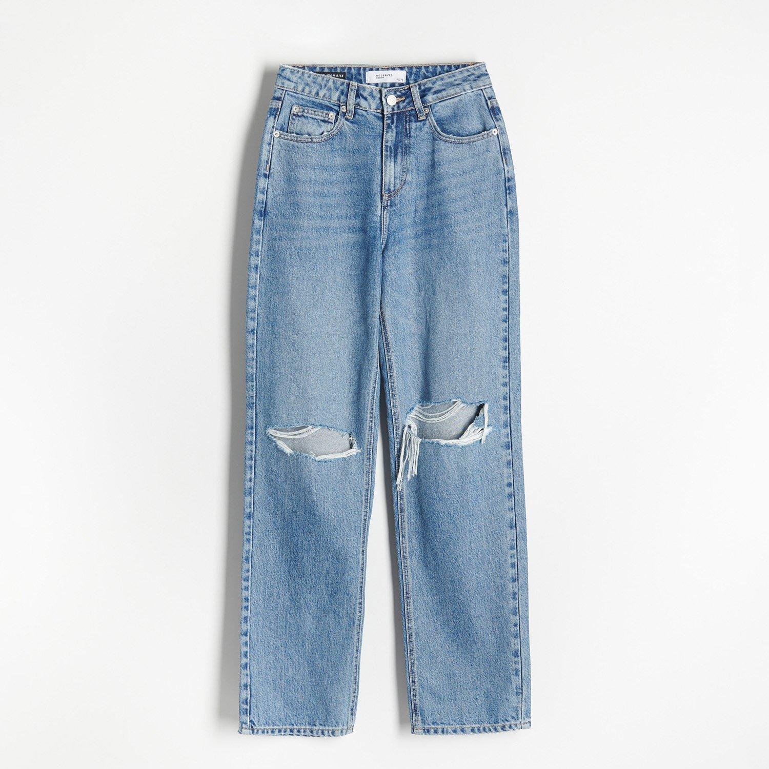 Blue Tencel Lyocell Blend Straight Jeans, Women, , large image number 6