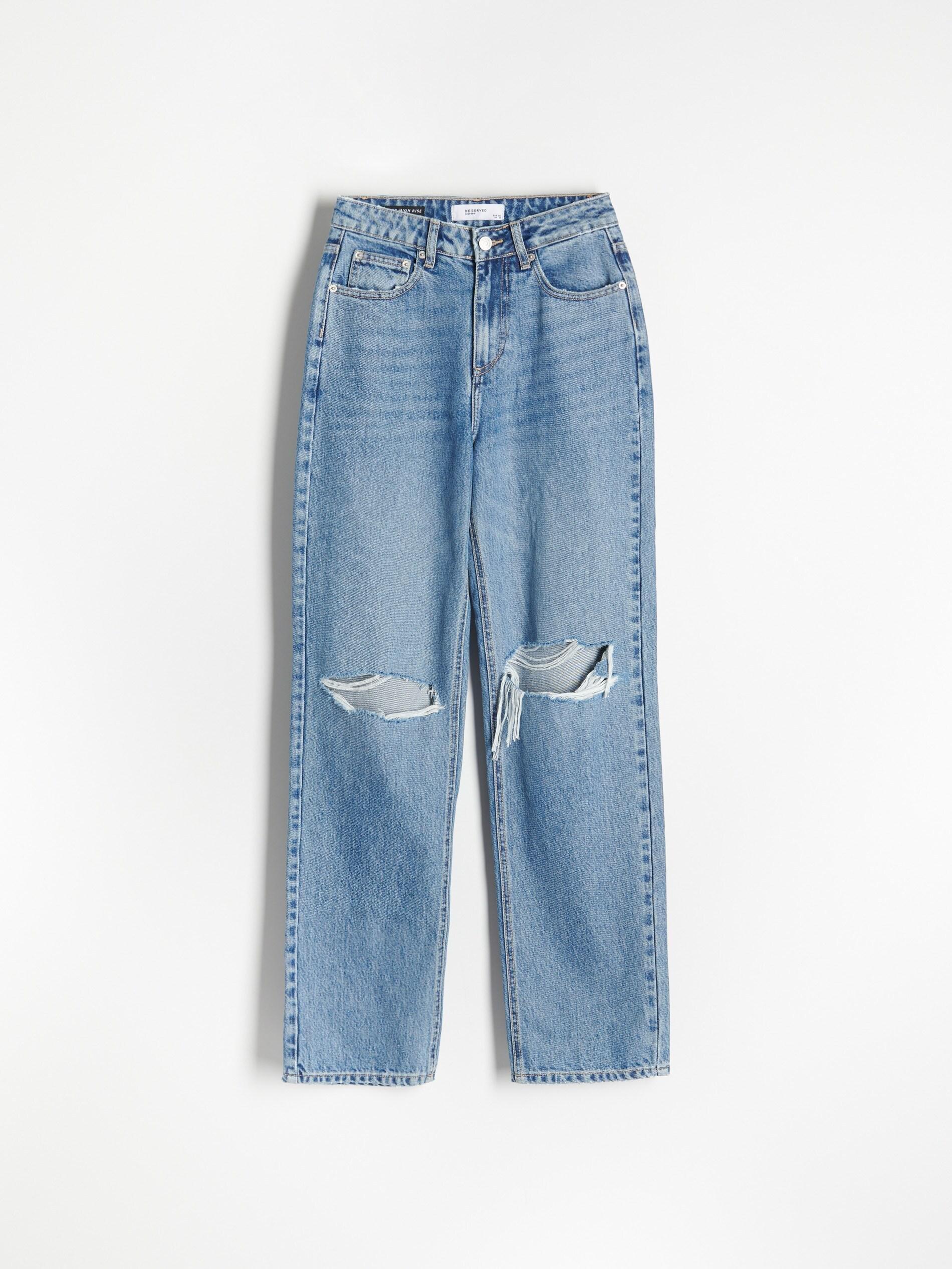 Blue Tencel Lyocell Blend Straight Jeans, Women, , large image number 8