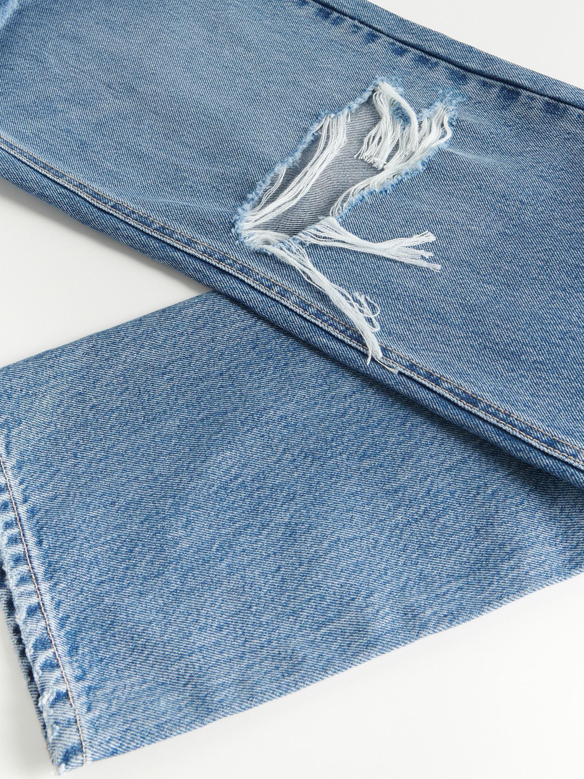 Blue Tencel Lyocell Blend Straight Jeans, Women, , large image number 9