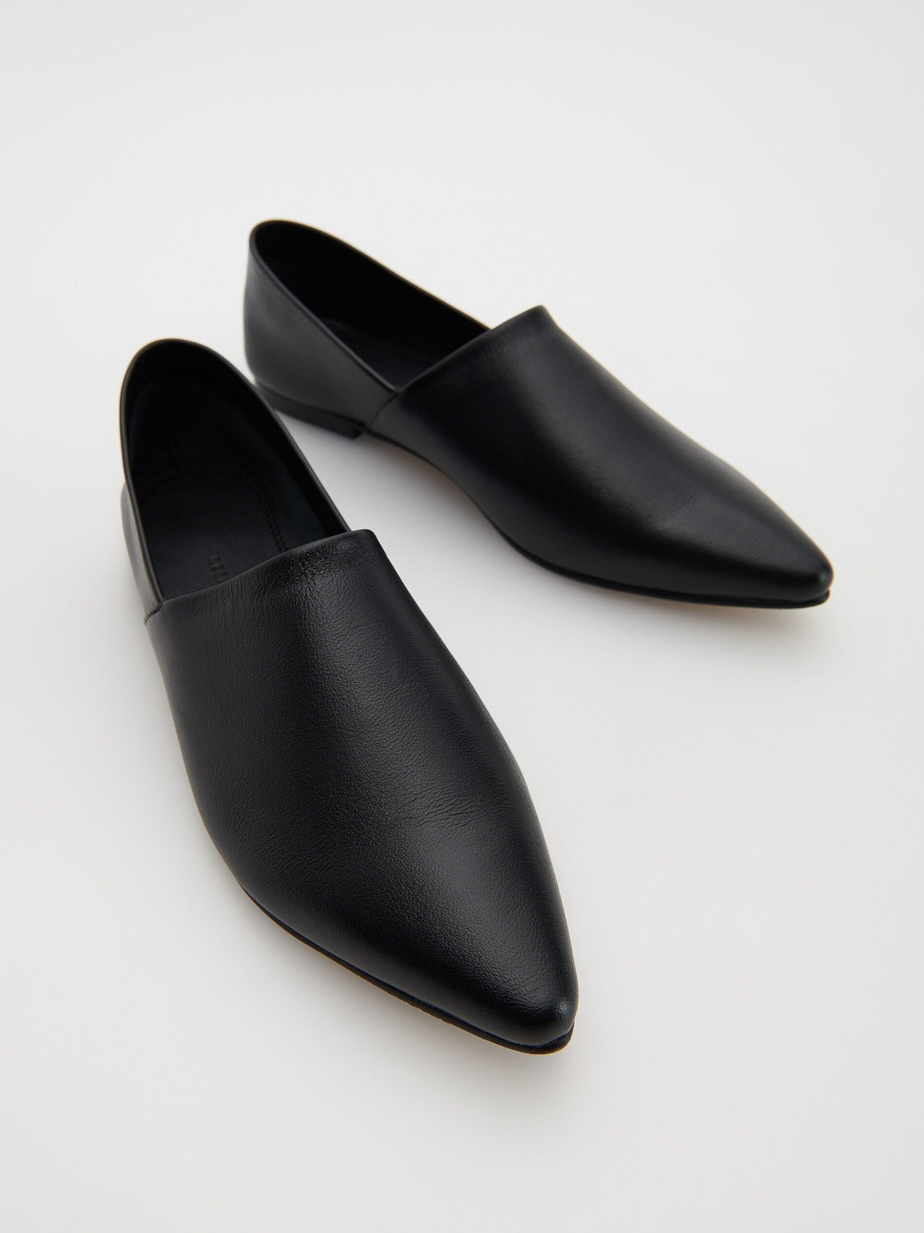 Black Leather Loafers, , large image number 3