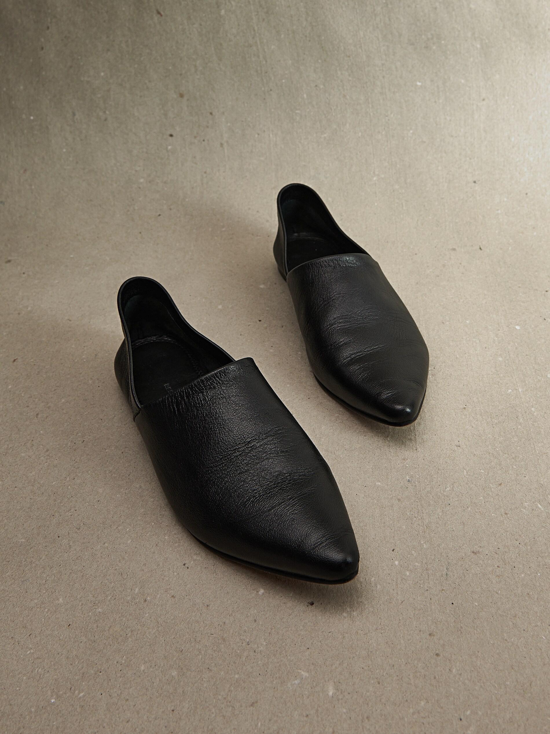 Black Leather Loafers, , large image number 5