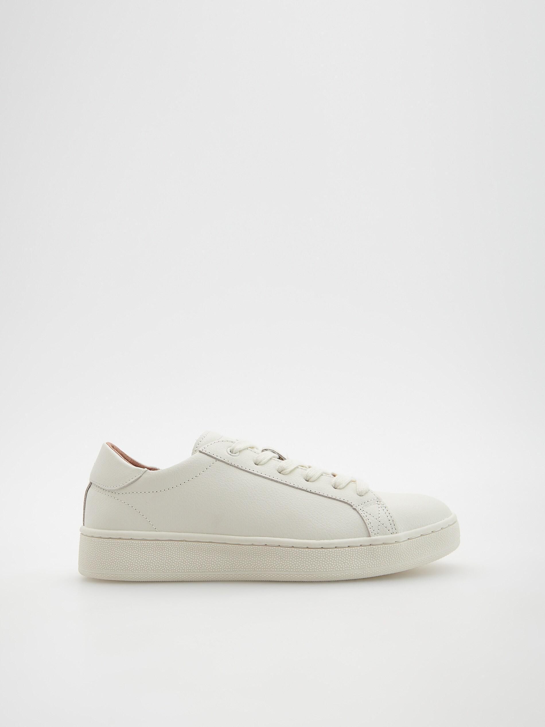 Reserved - White Leather Trainers