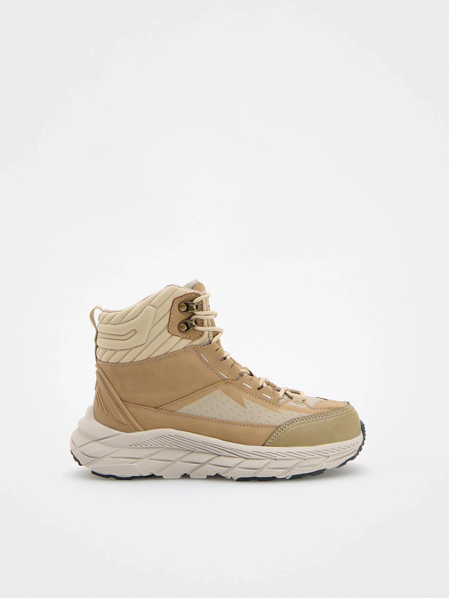 Beige Ankle Boots With Thick Soles, , large image number 1