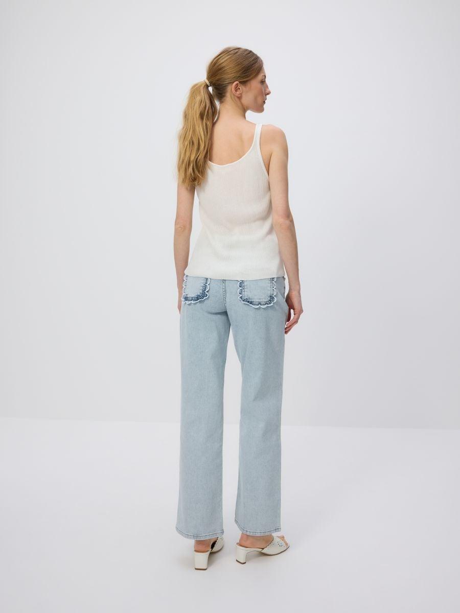 White Ruffle Top, , large image number 2