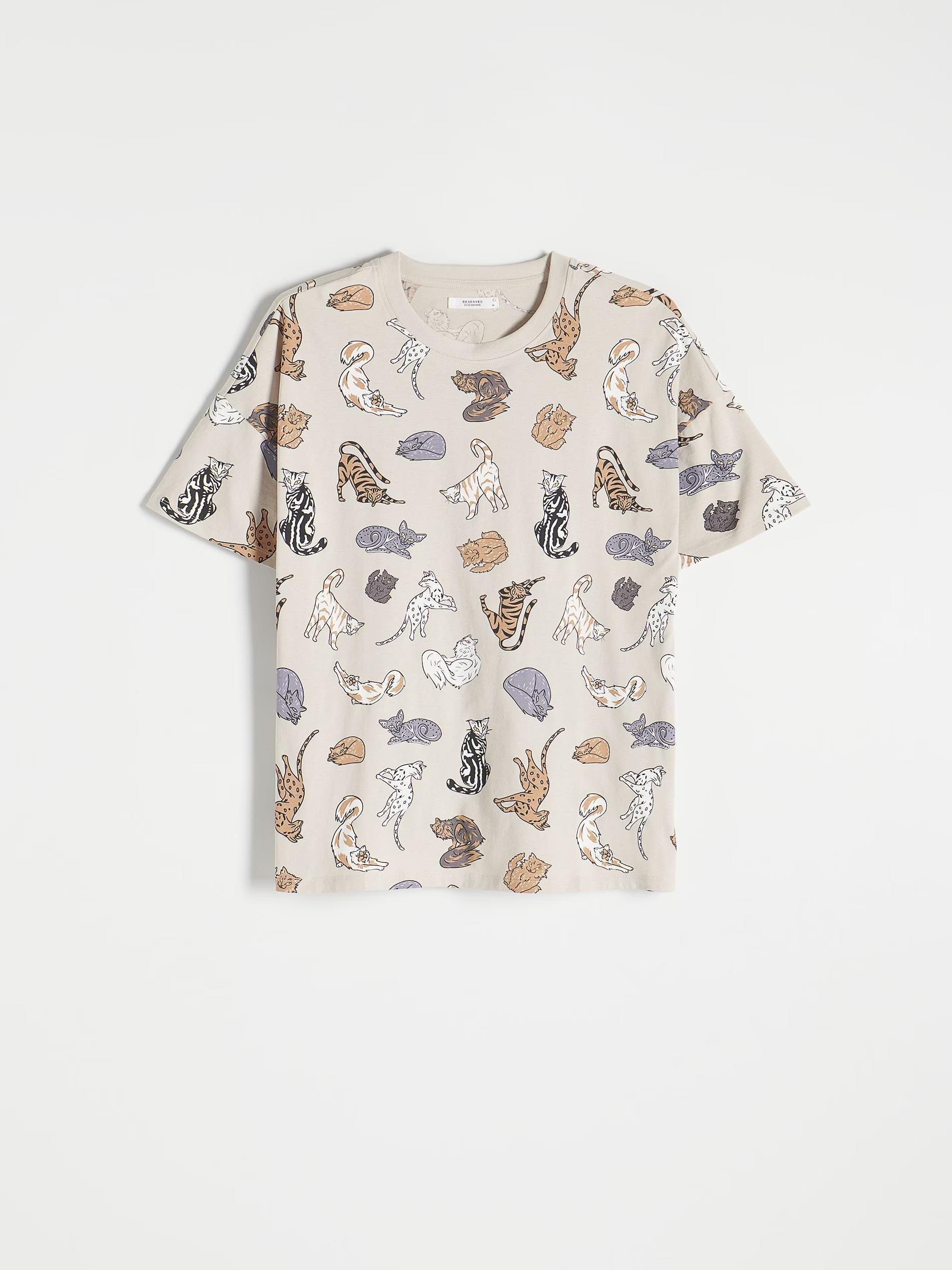 Reserved - Ivory Regular Fit Printed T-Shirt