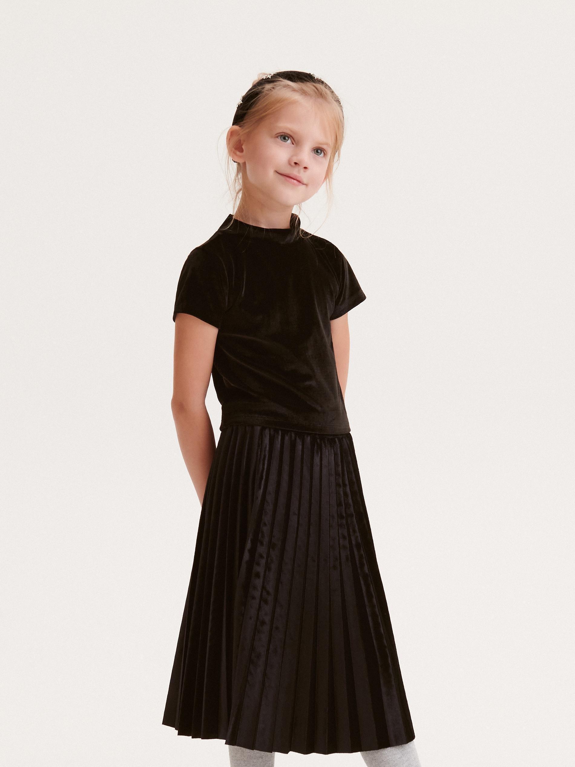 Reserved - Black Pleated Skirt, Kids Girls