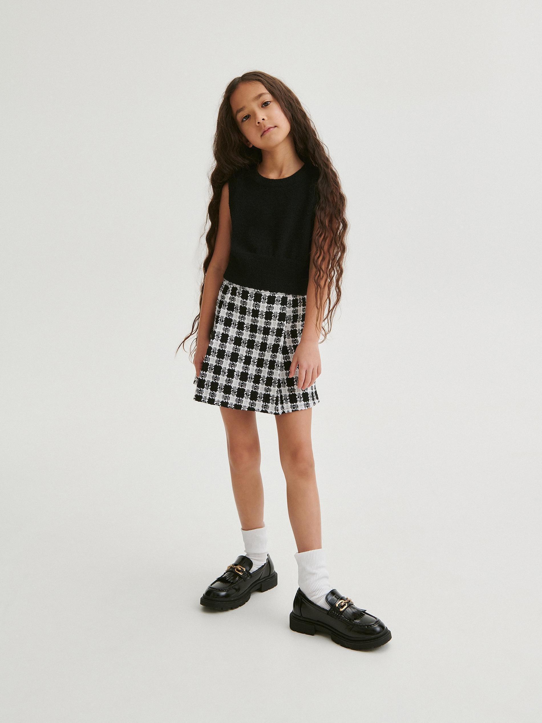 Reserved - Multicolour Skirt With Pleats, Kids Girls