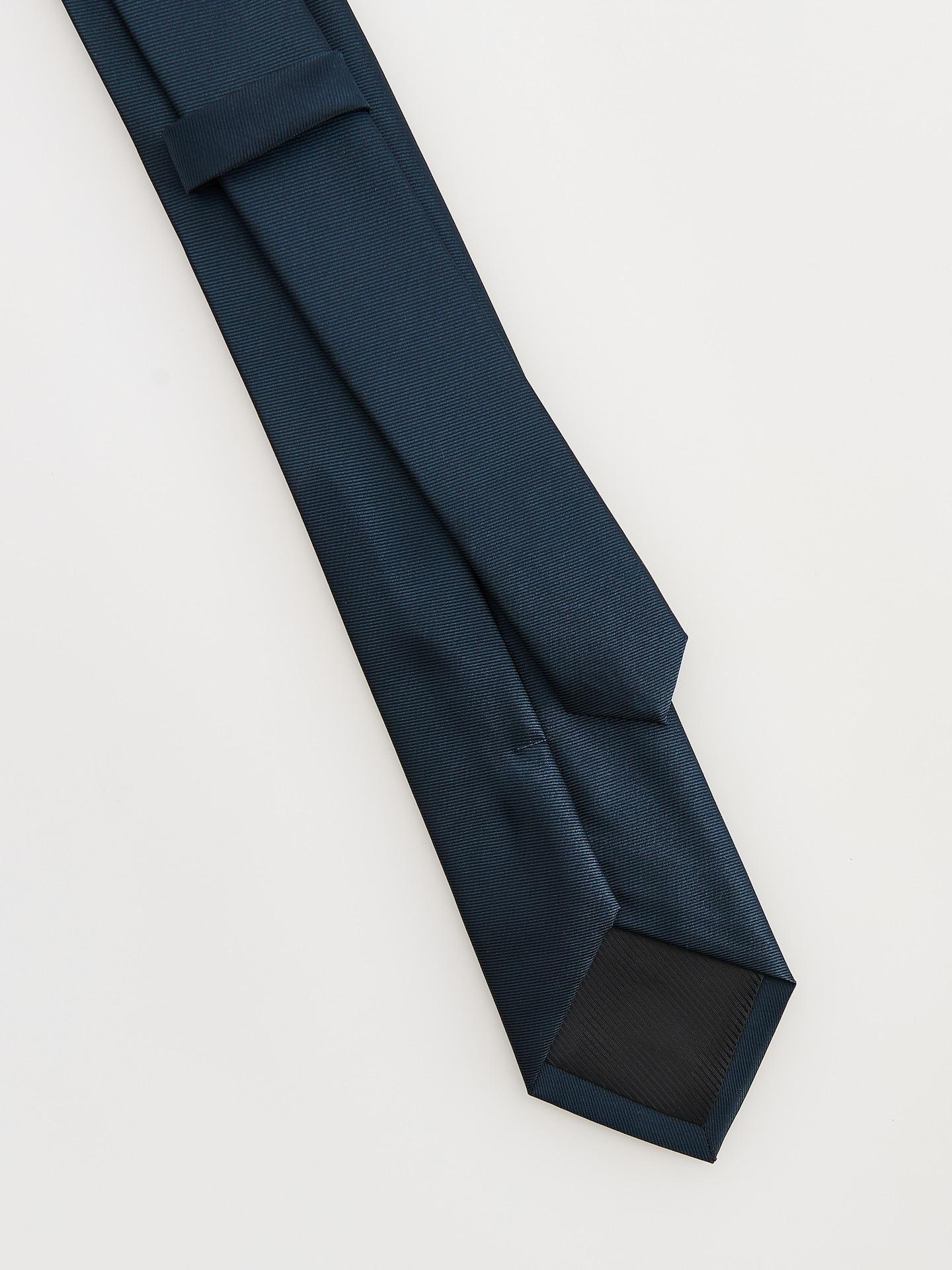 Blue Slim Tie, Navy, large image number 3