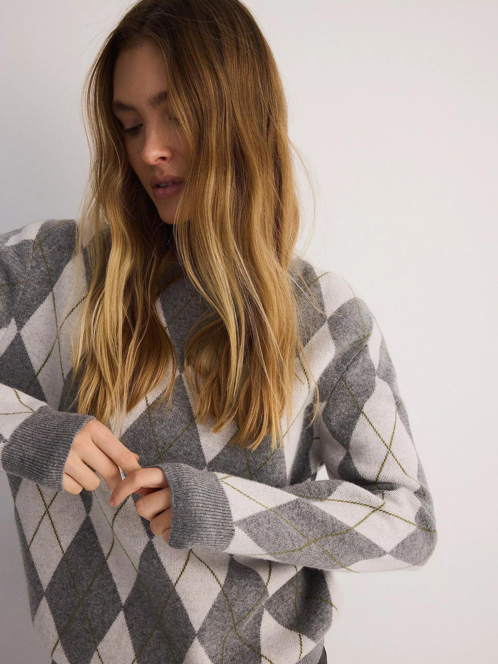 Grey Wool Blended Jumper, , large image number 2