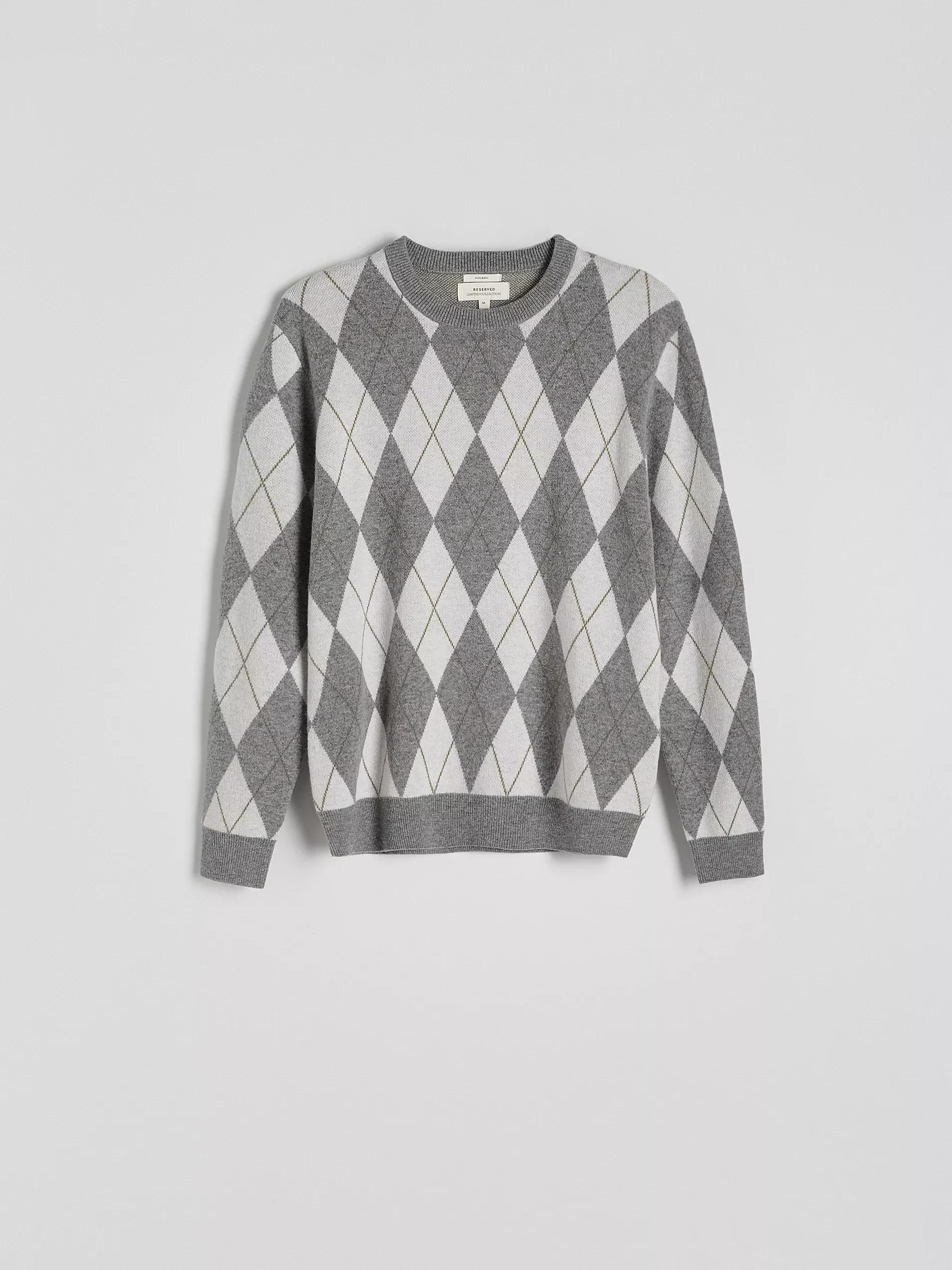 Grey Wool Blended Jumper, , large image number 4