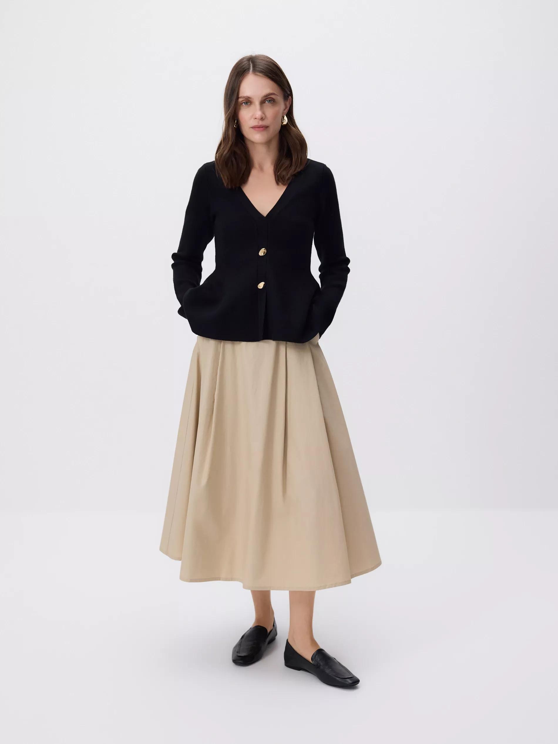Black Jumper With Decorative Buttons, Black, large image number 1