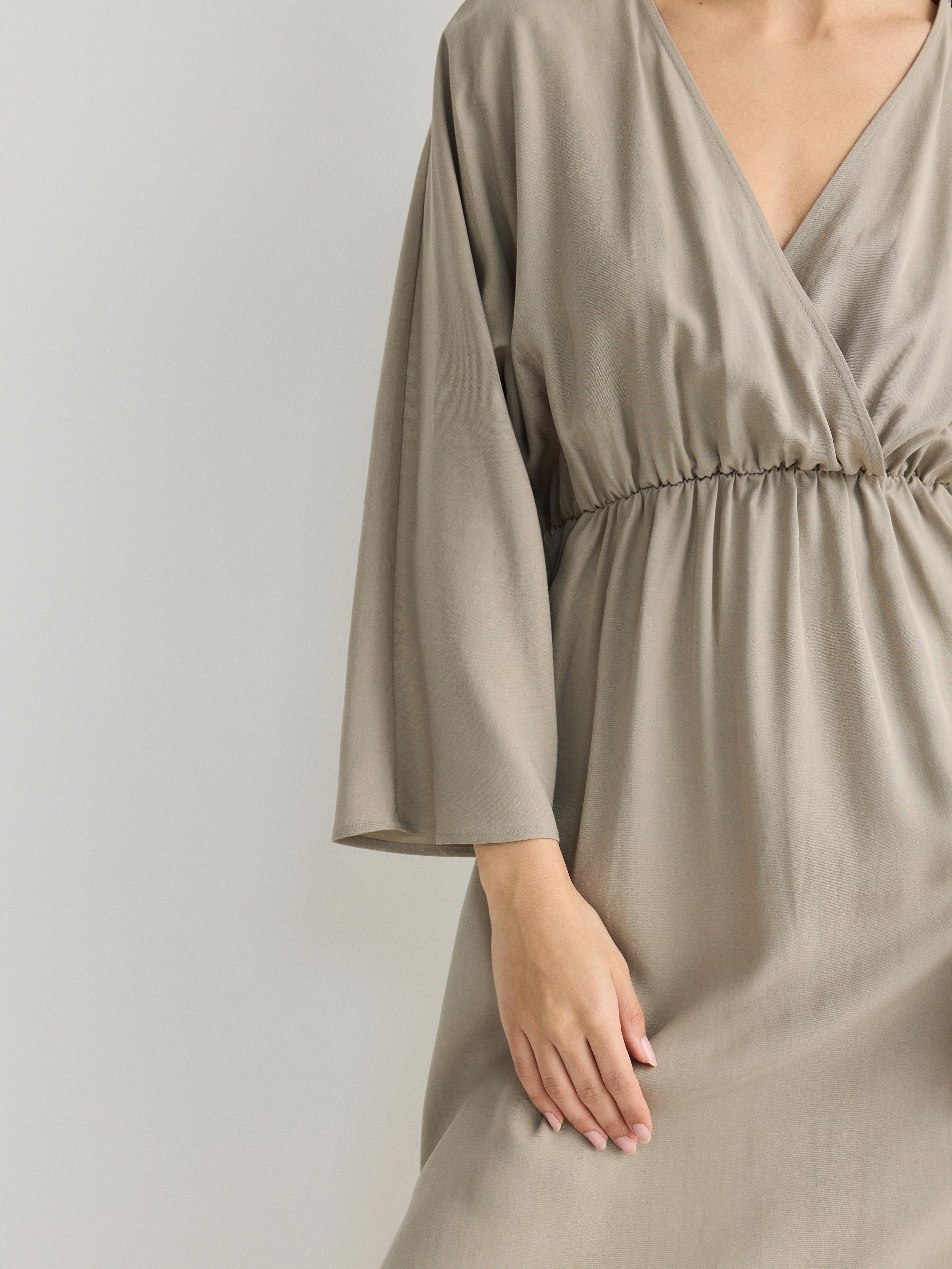 Reserved - Beige Eco Aware Lyocell Maxi Dress
