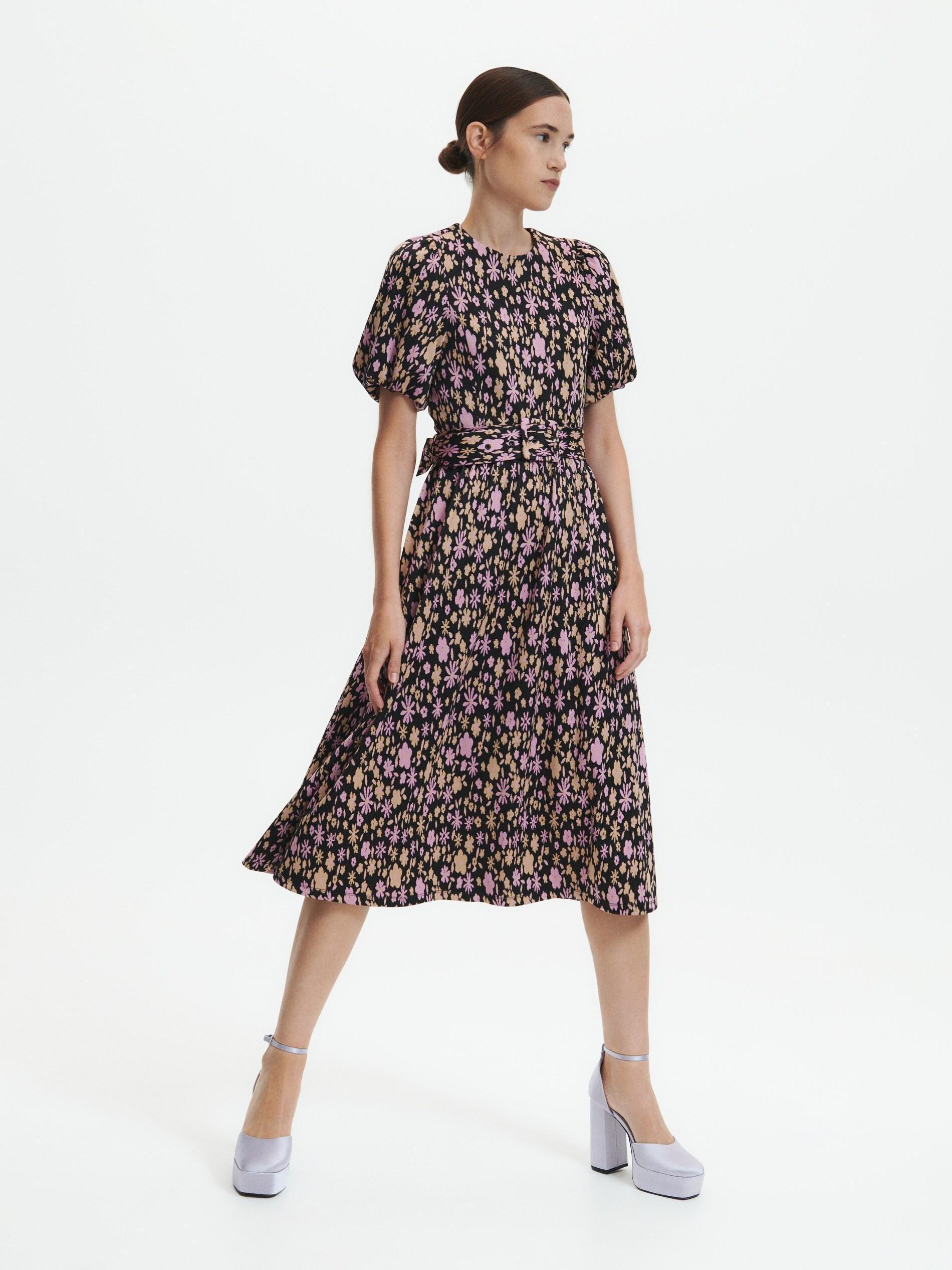 Pink Patterned Dress, , large image number 0