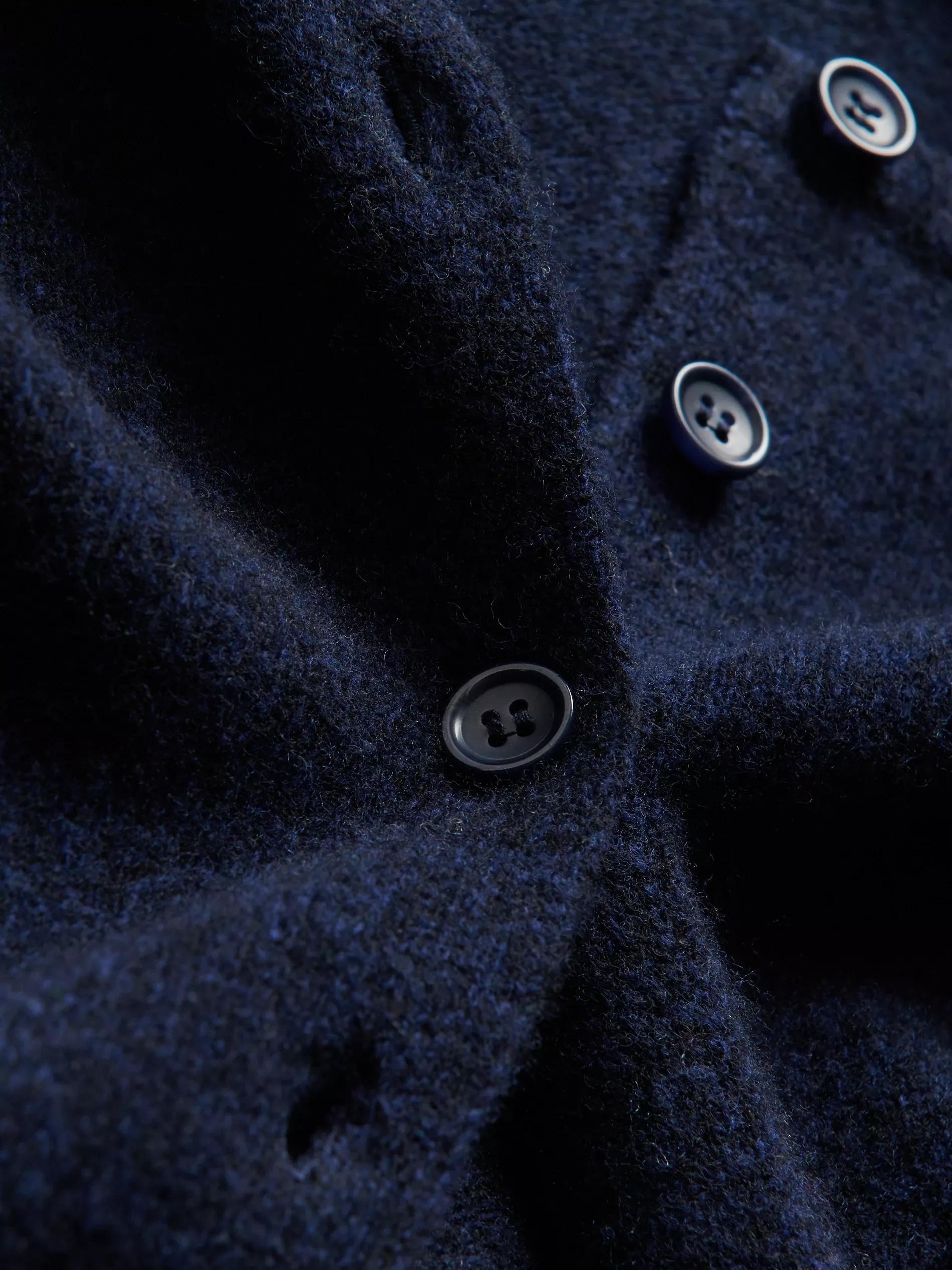 Navy Wool Vest, , large image number 1