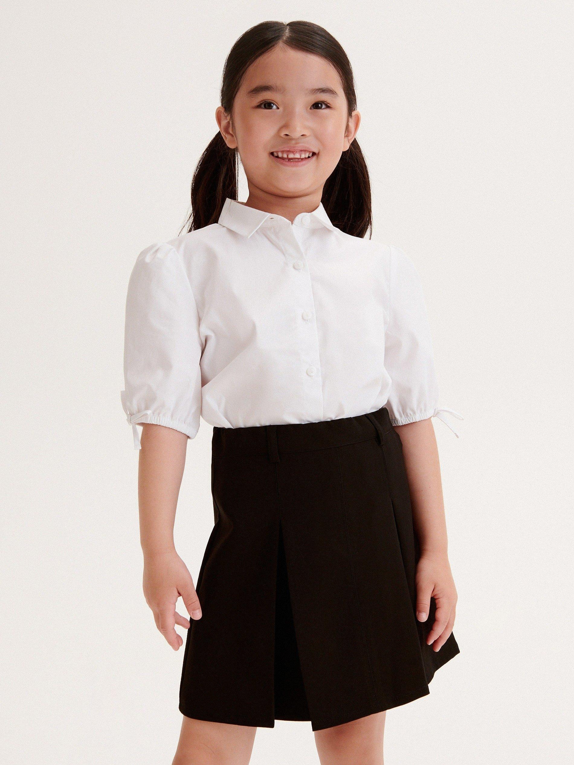 White Shirt, Kids Girls, , large image number 0