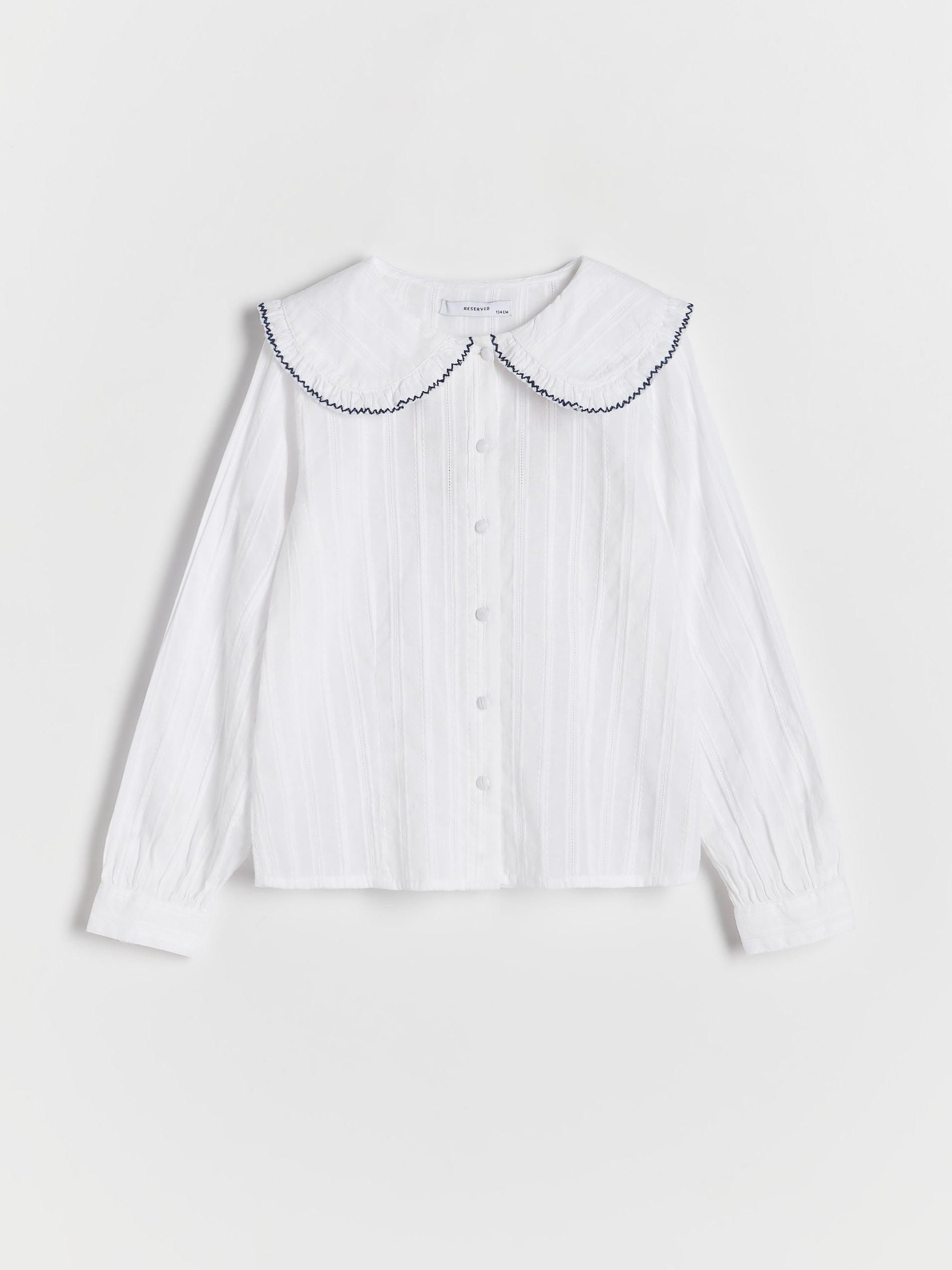 White Collar Shirt, Kids Girls, , large image number 5