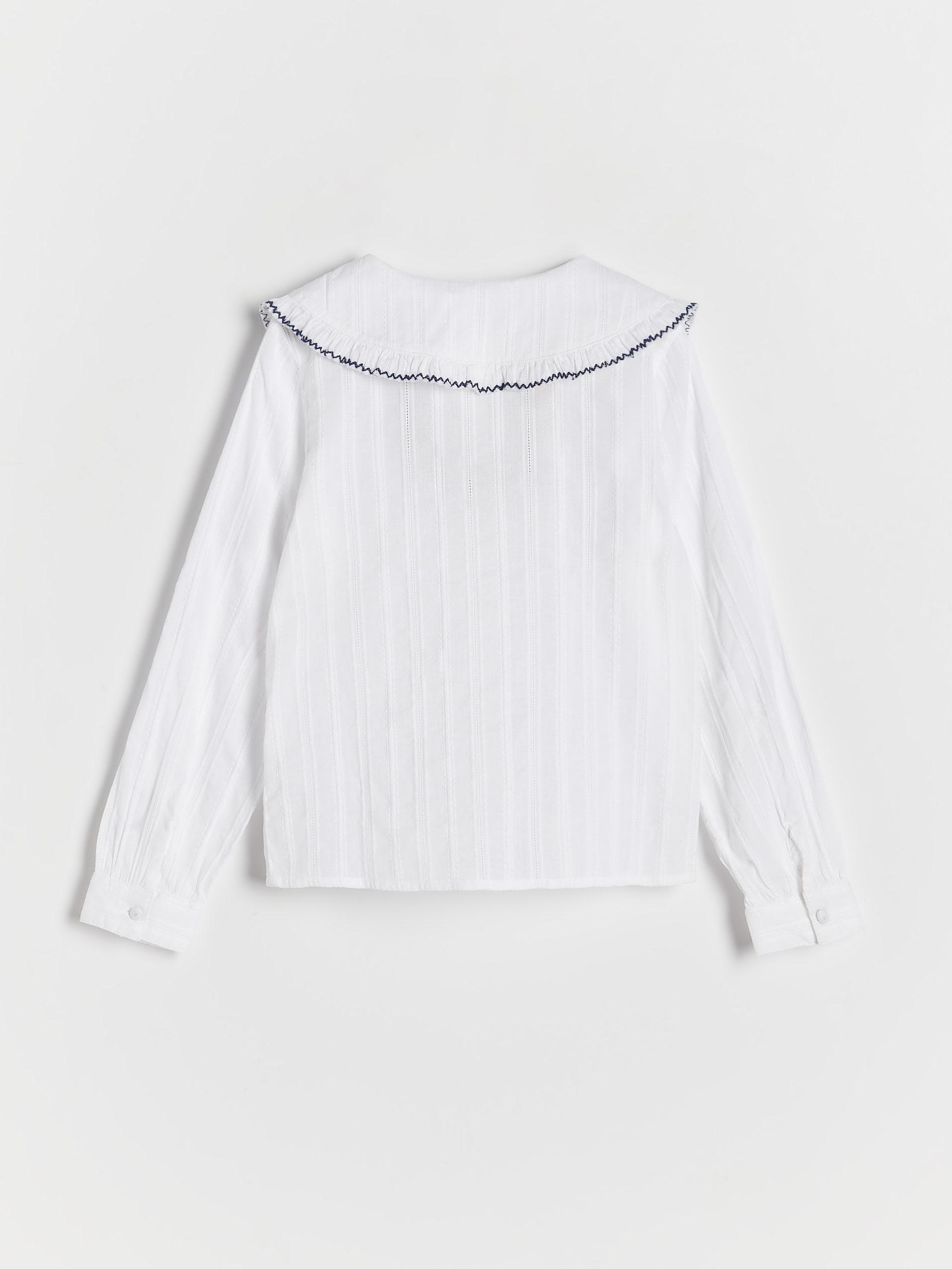 Reserved - White Collar Shirt, Kids Girls