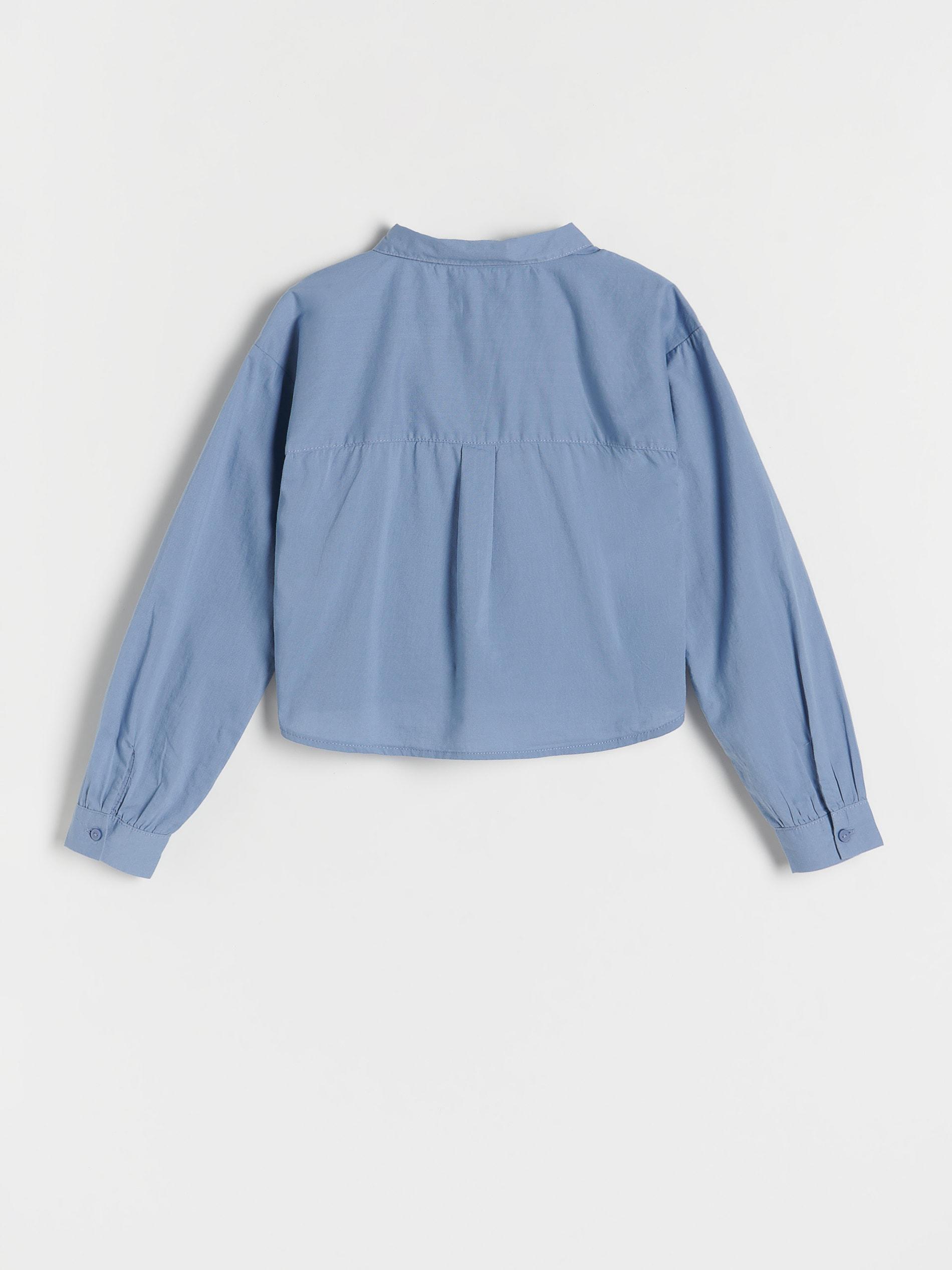 White Cotton Shirt, Kids Girls, , large image number 4