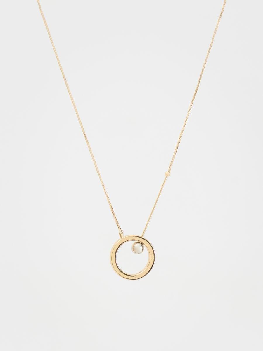 Multicolour Necklace With Pendant, Multicolor, large image number 0