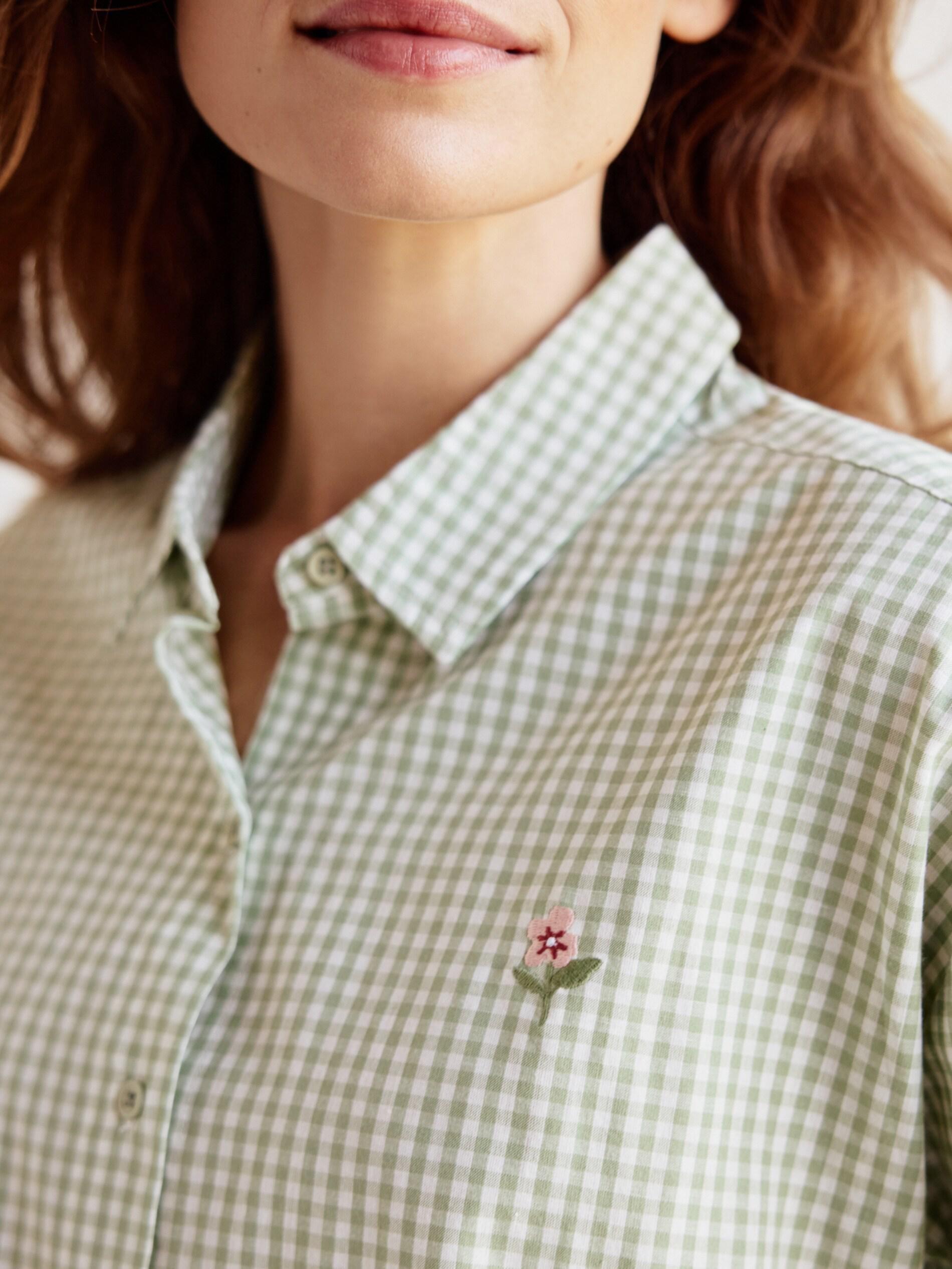 Green Two Piece Cotton Pyjama Set, Green, medium