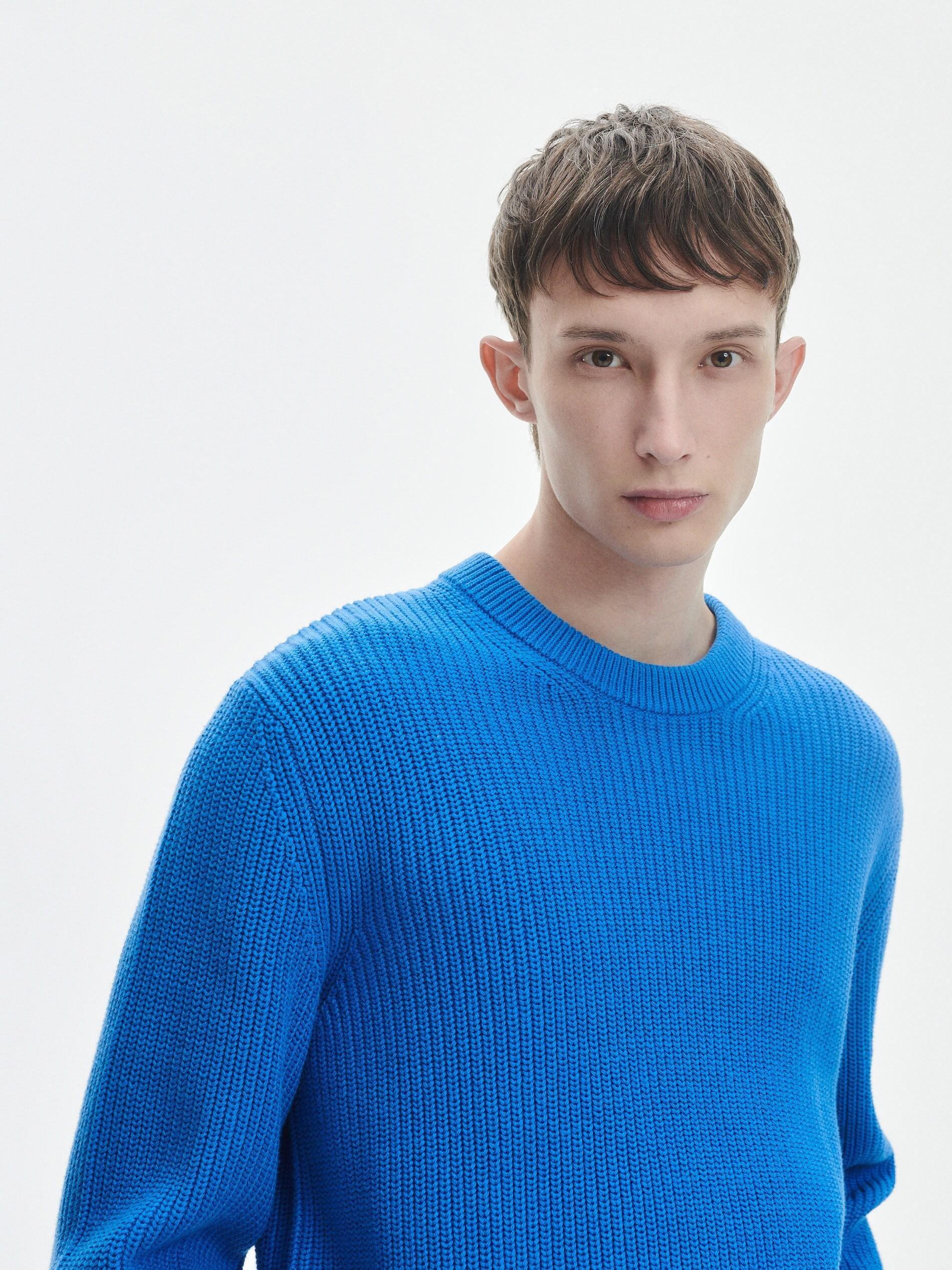 Reserved - Blue Jumper With Round Neck