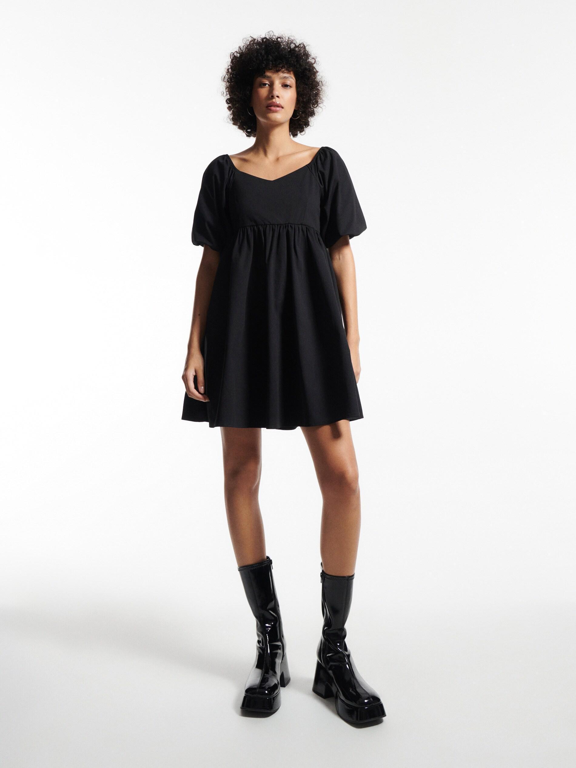 Reserved - Black Plain Mini Dress