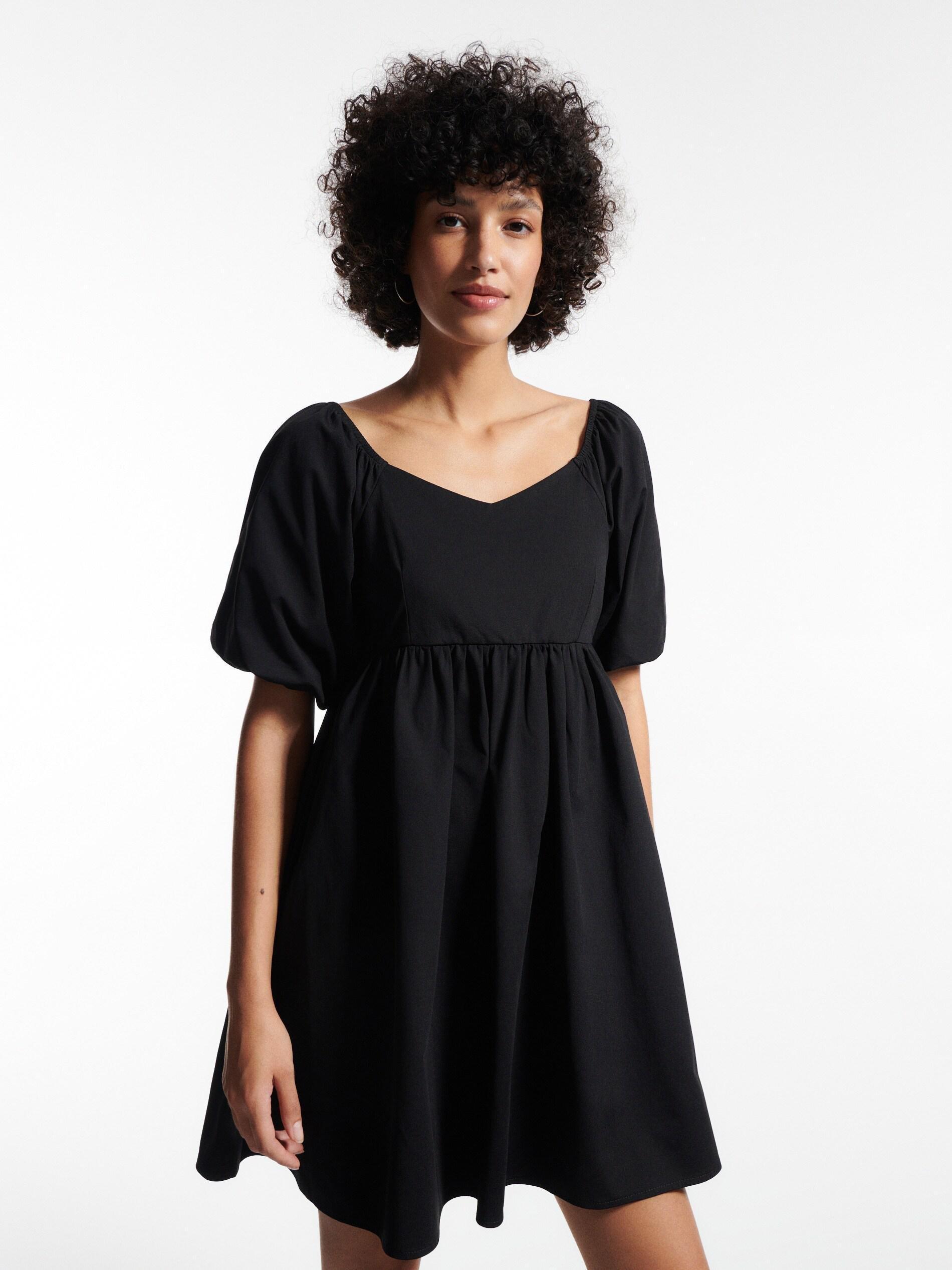 Reserved - Black Plain Mini Dress