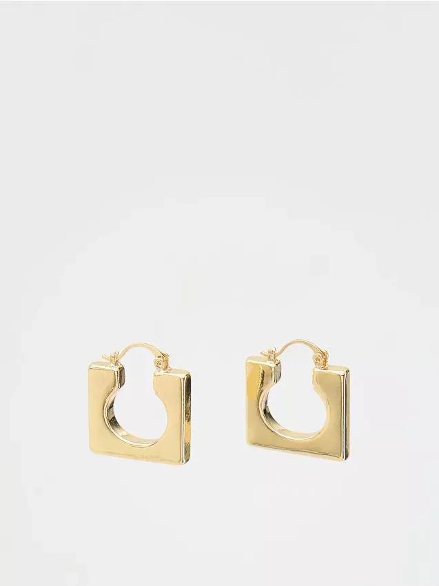 Gold Earrings, Golden, large image number 0