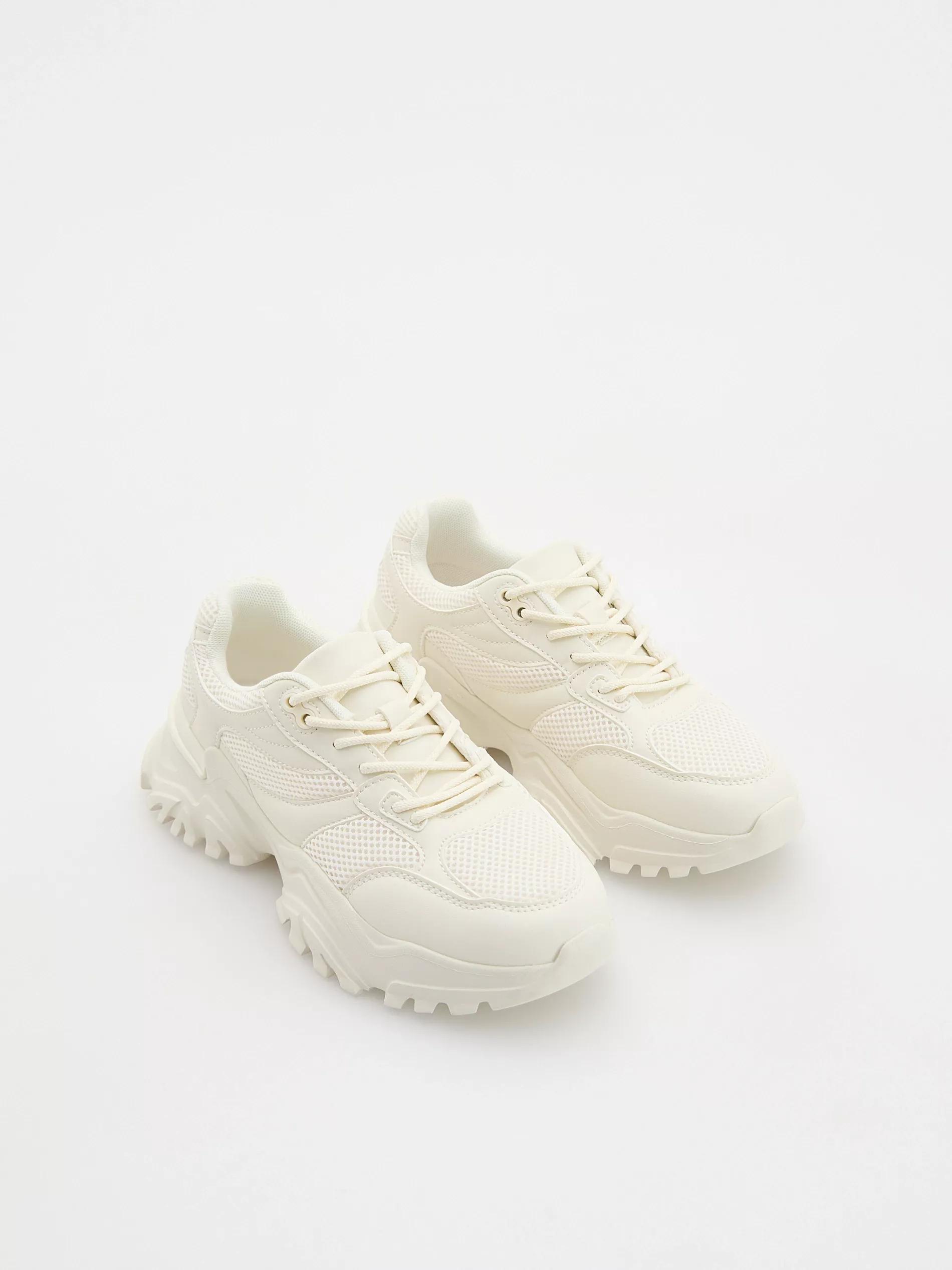 Cream Sneakers, Ivory, large image number 1