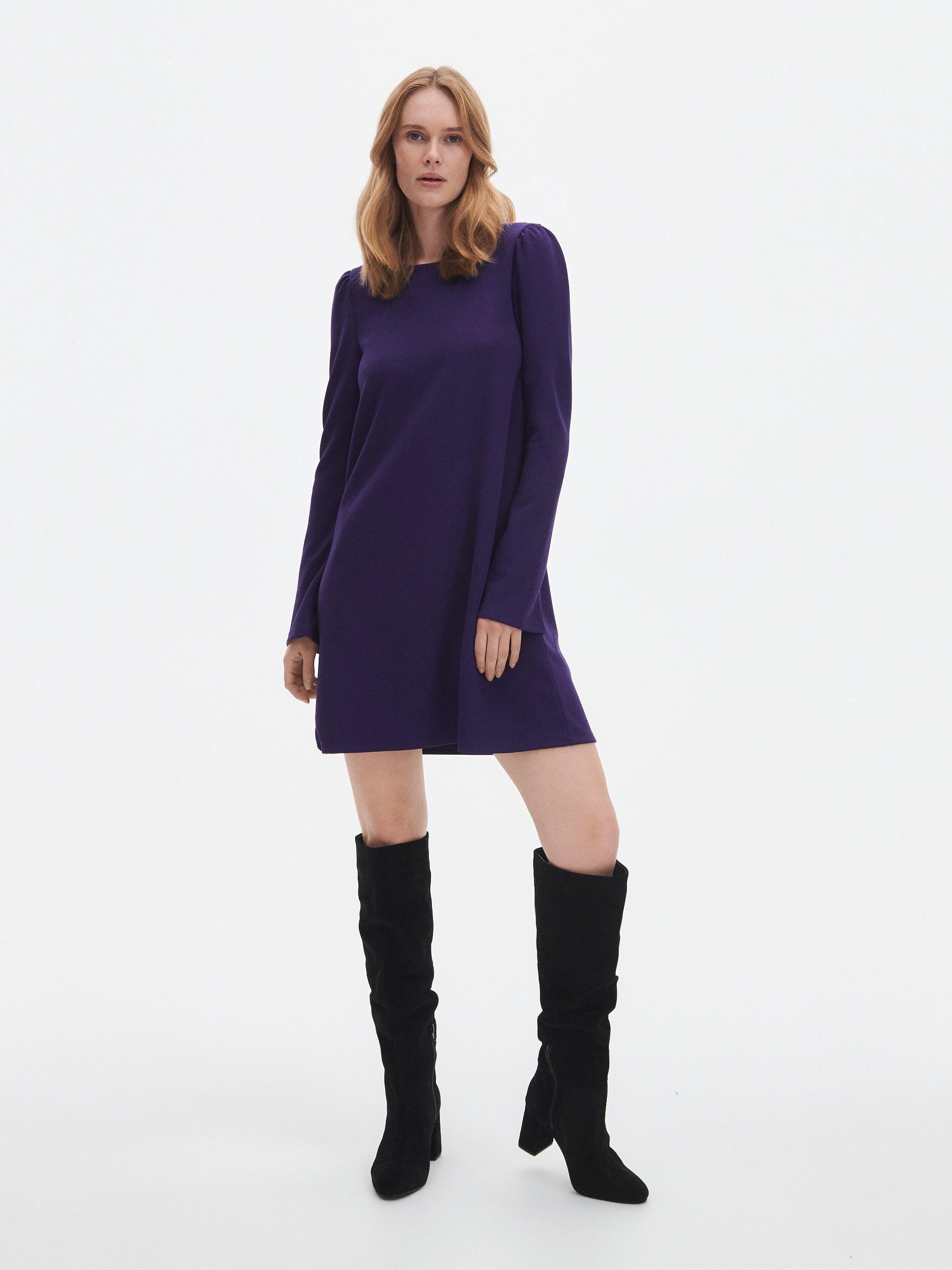 Purple Dress With Cut-Out To The Back, , large image number 0