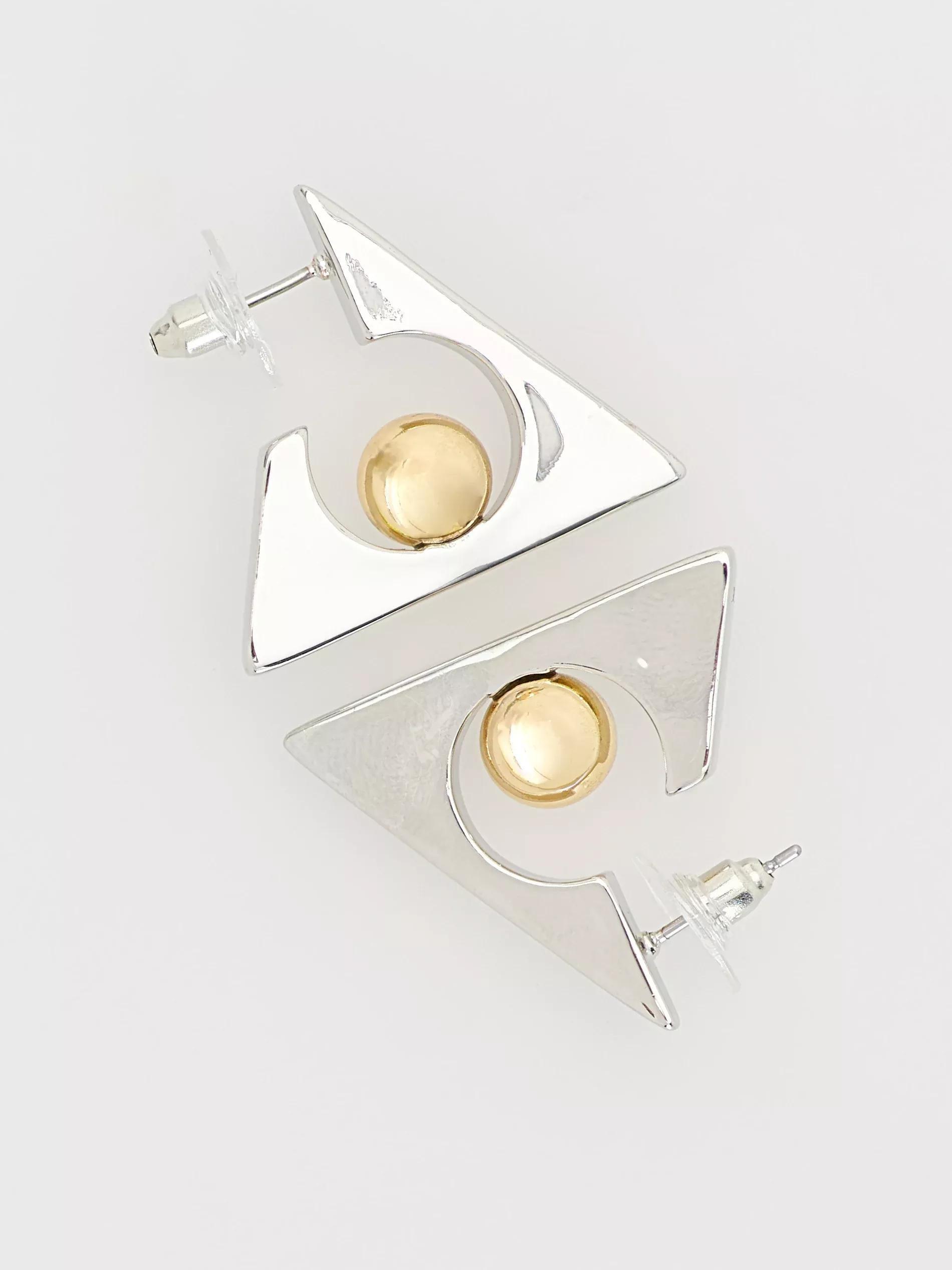 Multicolour Geometric Earrings, Multicolor, large image number 3