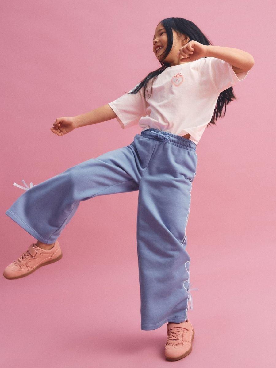 Turquoise Sweatpants with bow details, Turquoise, medium