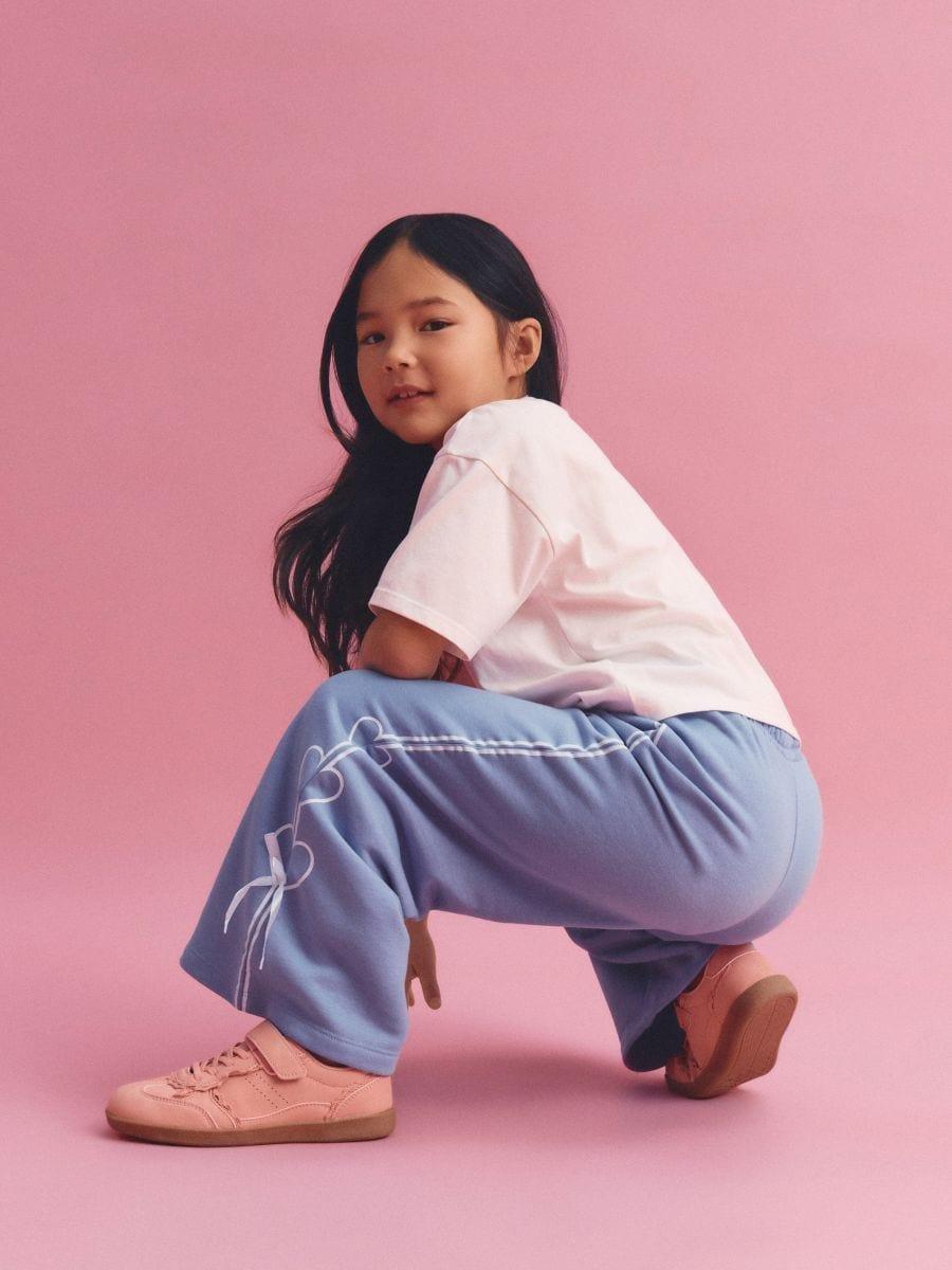 Turquoise Sweatpants with bow details, Turquoise, large image number 2