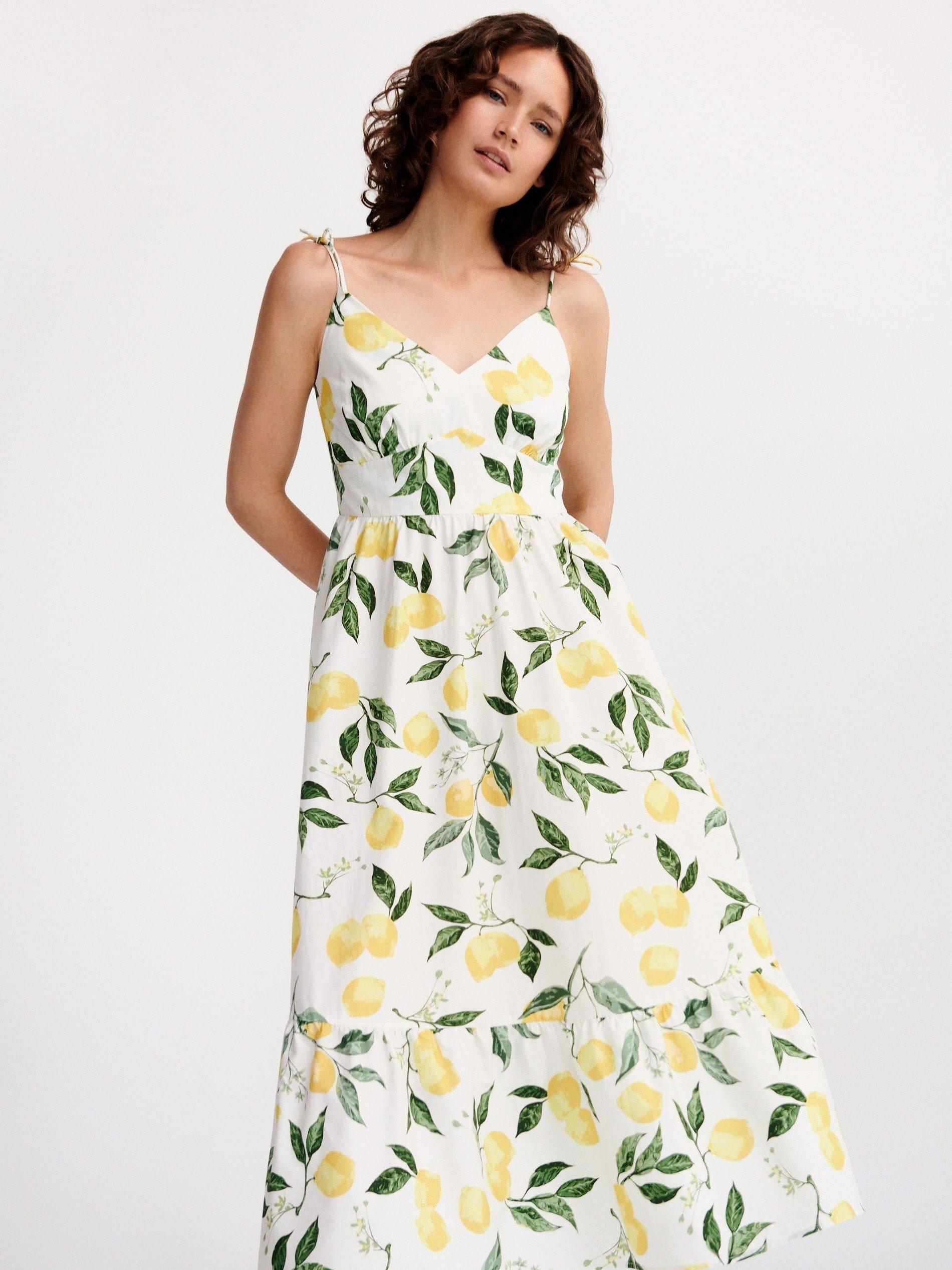 Multicolour Patterned Maxi Dress, , large image number 1